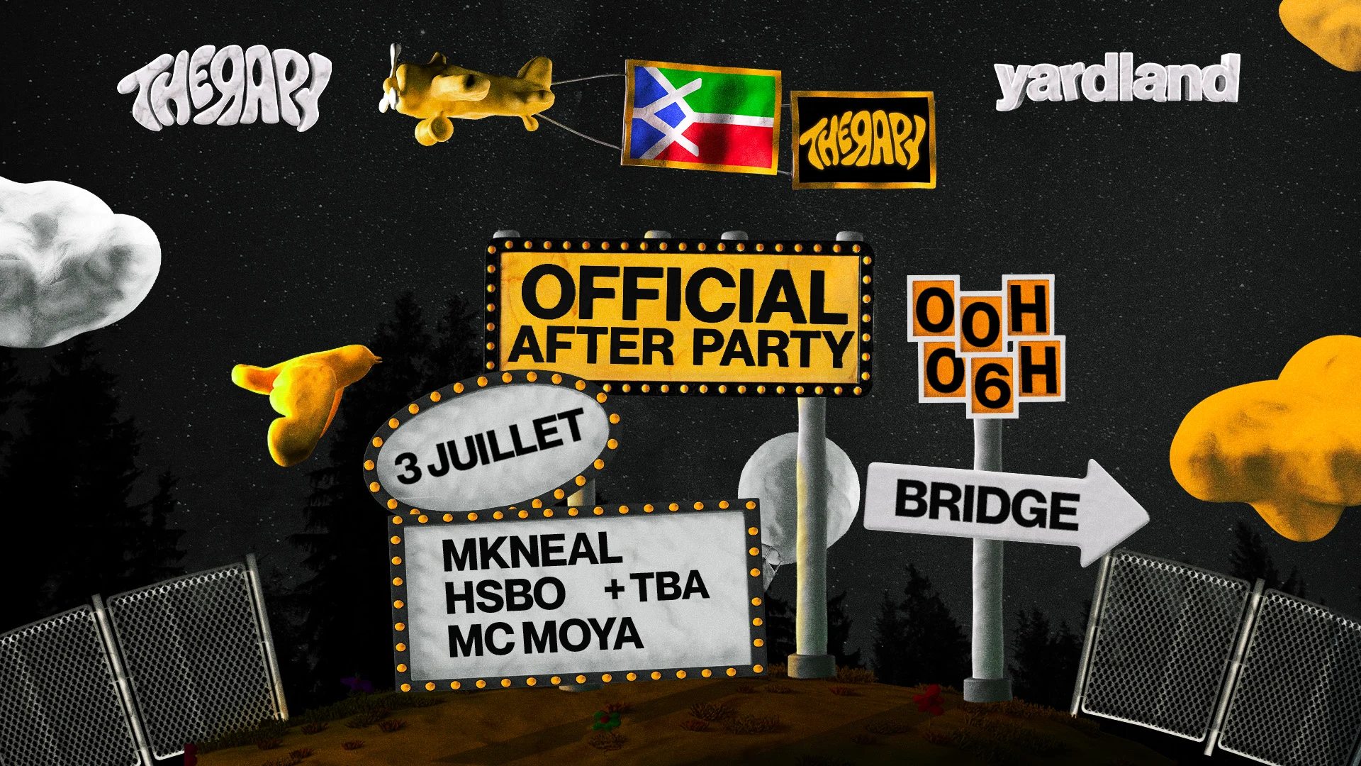 Therapy X Yardland - Official Afterparty / Vendredi @Bridge Cover