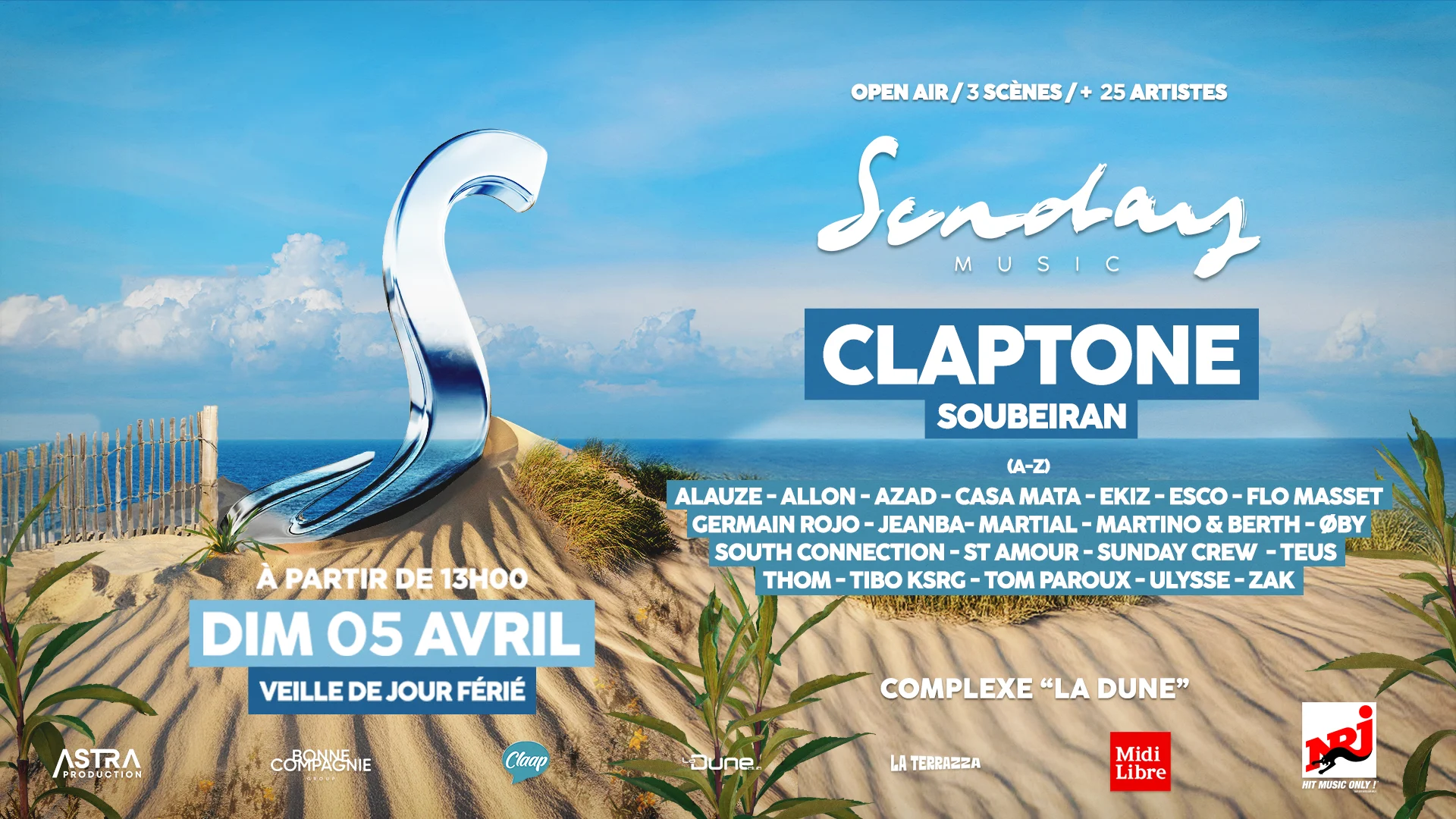 Sunday Music X La Dune Club X Terrazza - 05.04.26 Cover