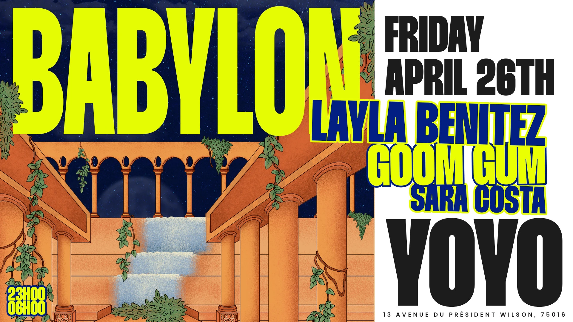 Babylon @Yoyo With Layla Benitez & Goom Gum & Sara Costa Cover
