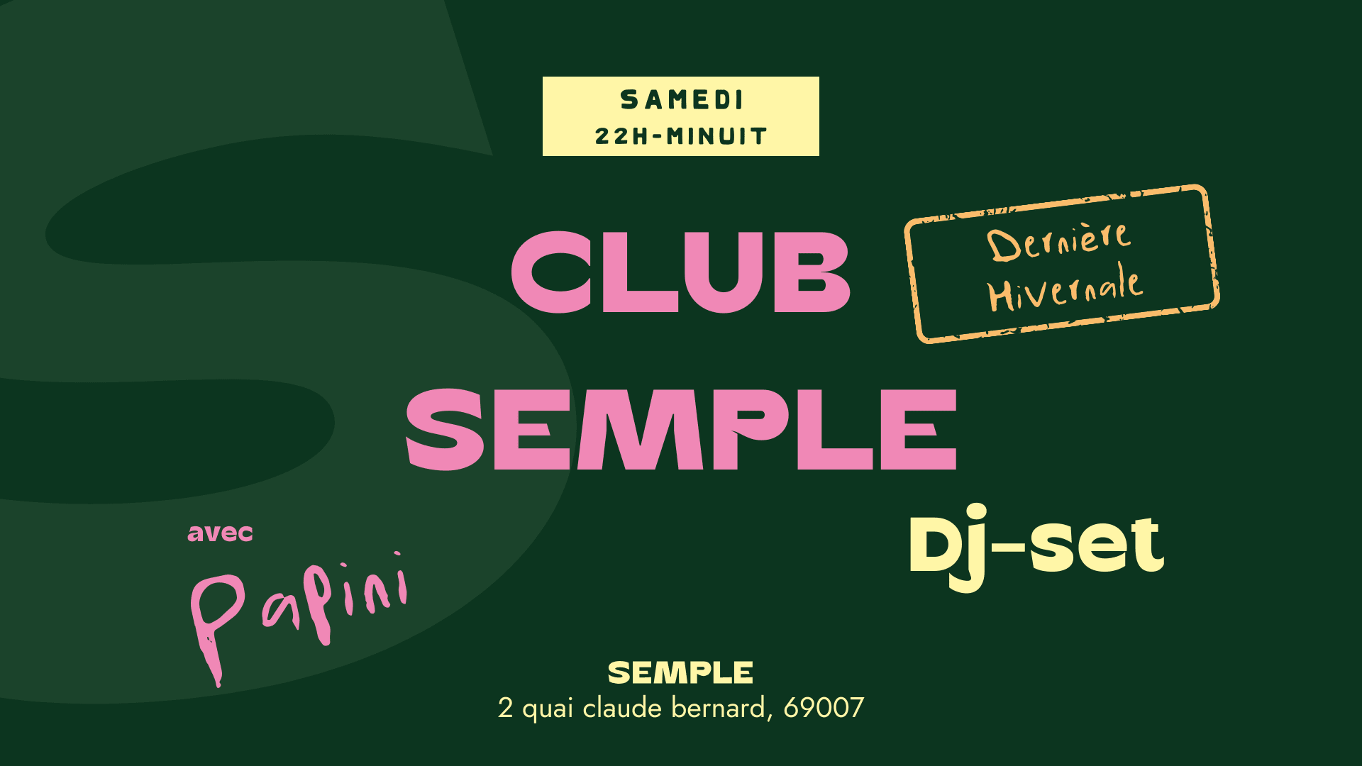 Club Semple #14 [Derniere Hivernale] Cover