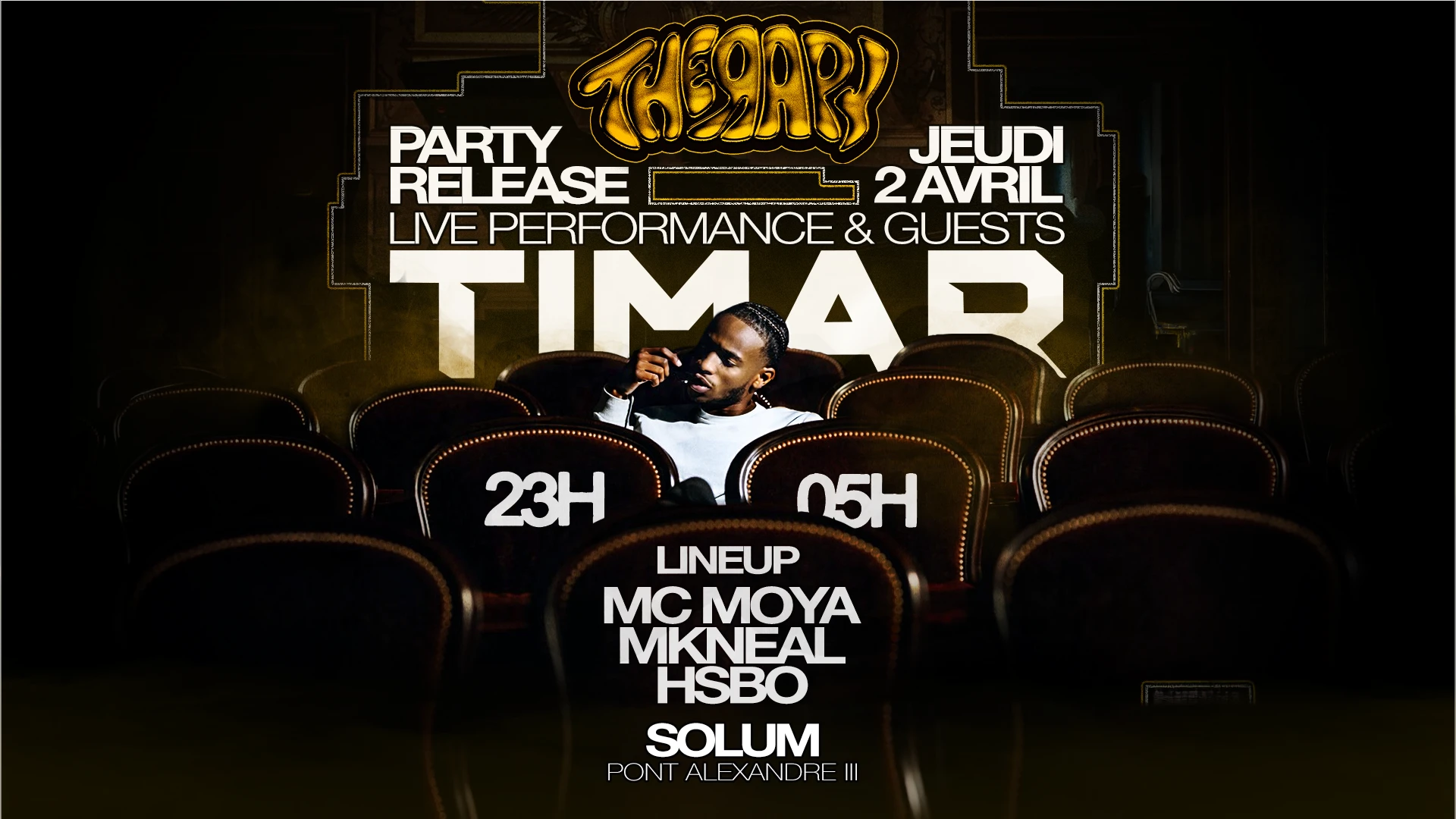 Therapy : Timar Release Party / Solum - 2 Avril Cover