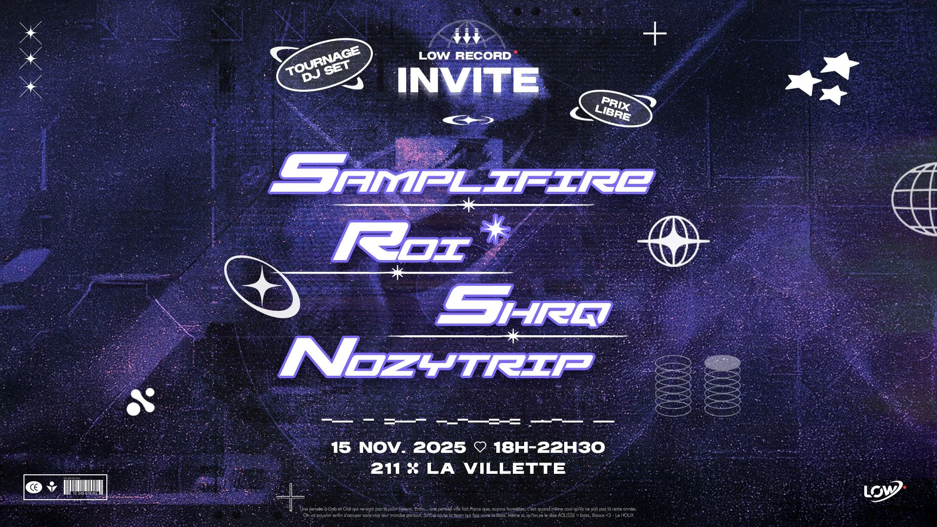Low Record : 211 - Samplifire, Roi*, Shrq, Nozytrip Cover