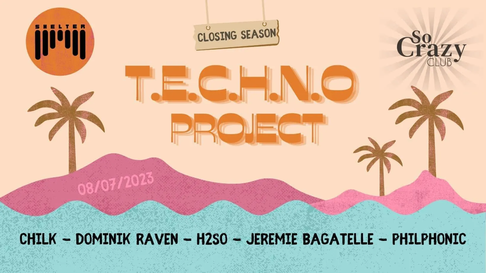 T.E.C.H.N.O Project By Shelter Event Cover