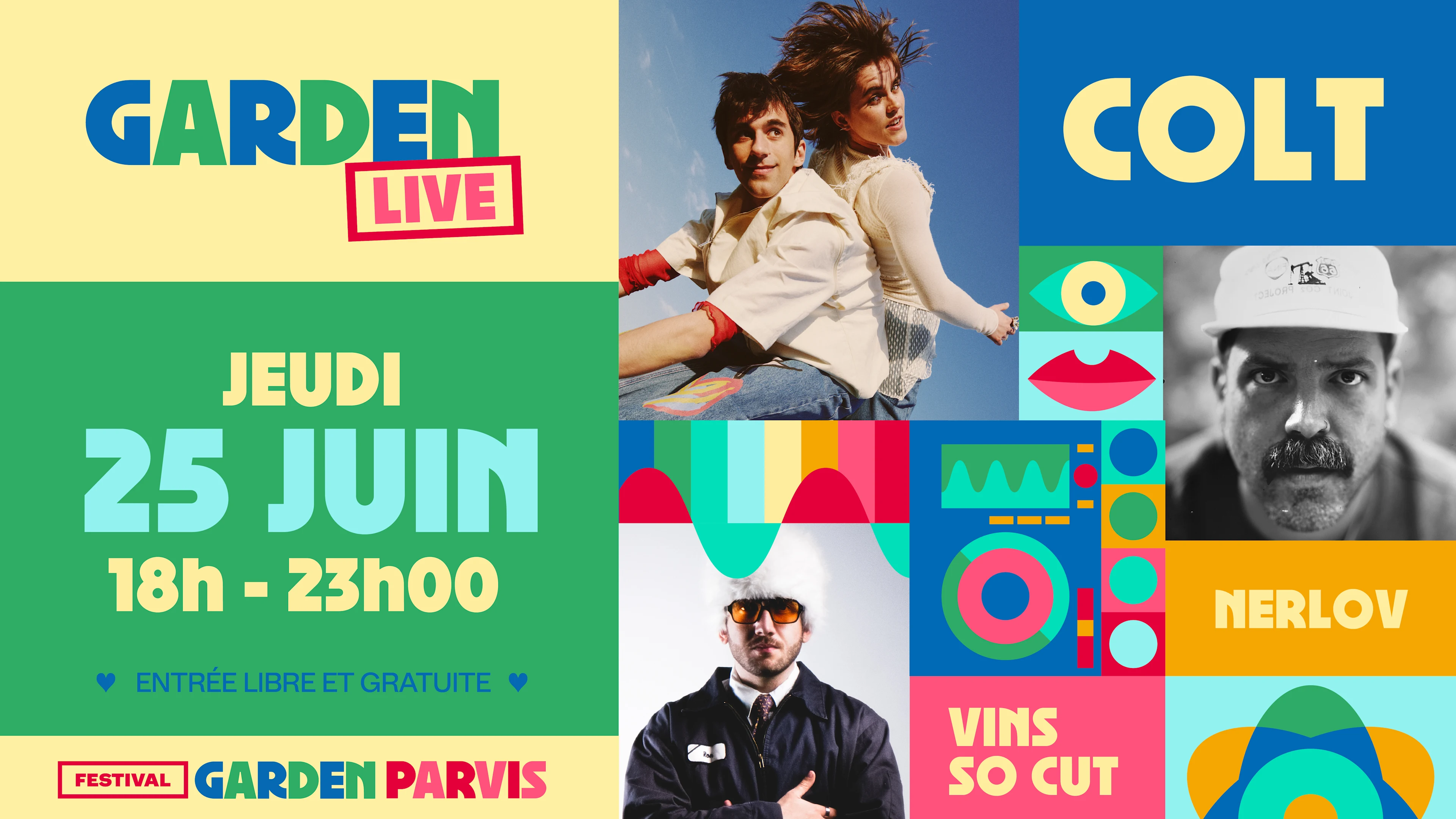 Garden Live W/ Colt, Nerlov & Vins So Cut Cover