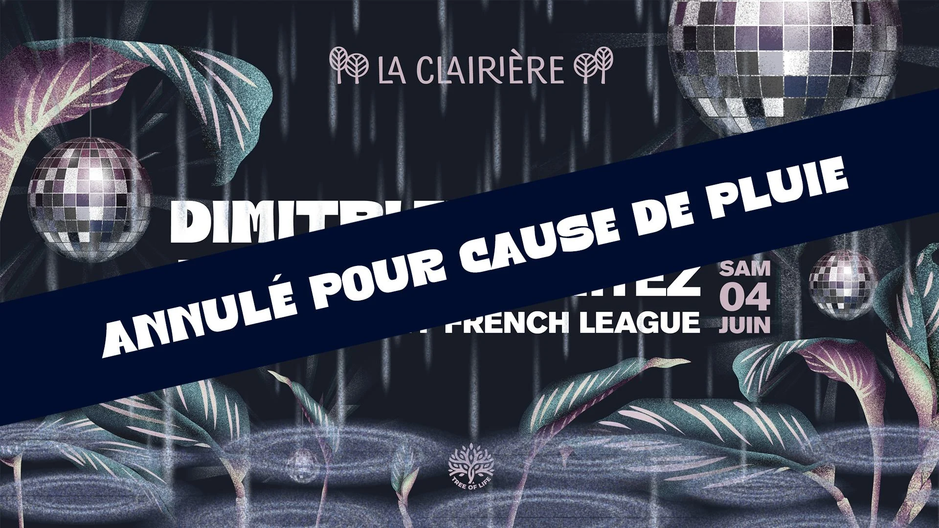 Annulé (Cause De Pluie) ! La Clairière : Dimitri From Paris Cover