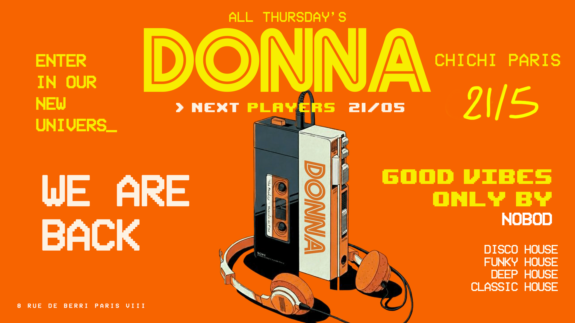 Donna // Jeudi 21 Mai // Chichi Paris Cover