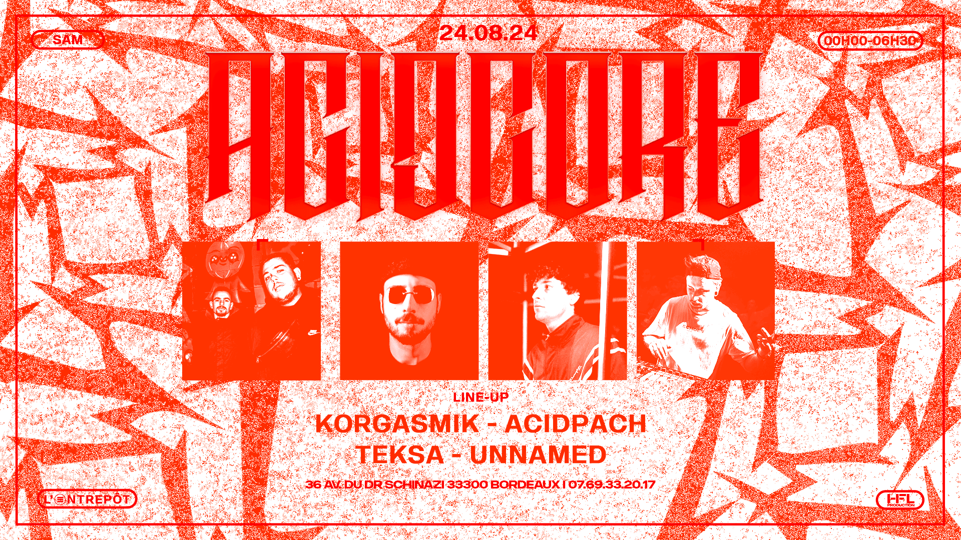 Acidcore W/ Teksa / Acidpach / Unnamed / Korgasmik Cover