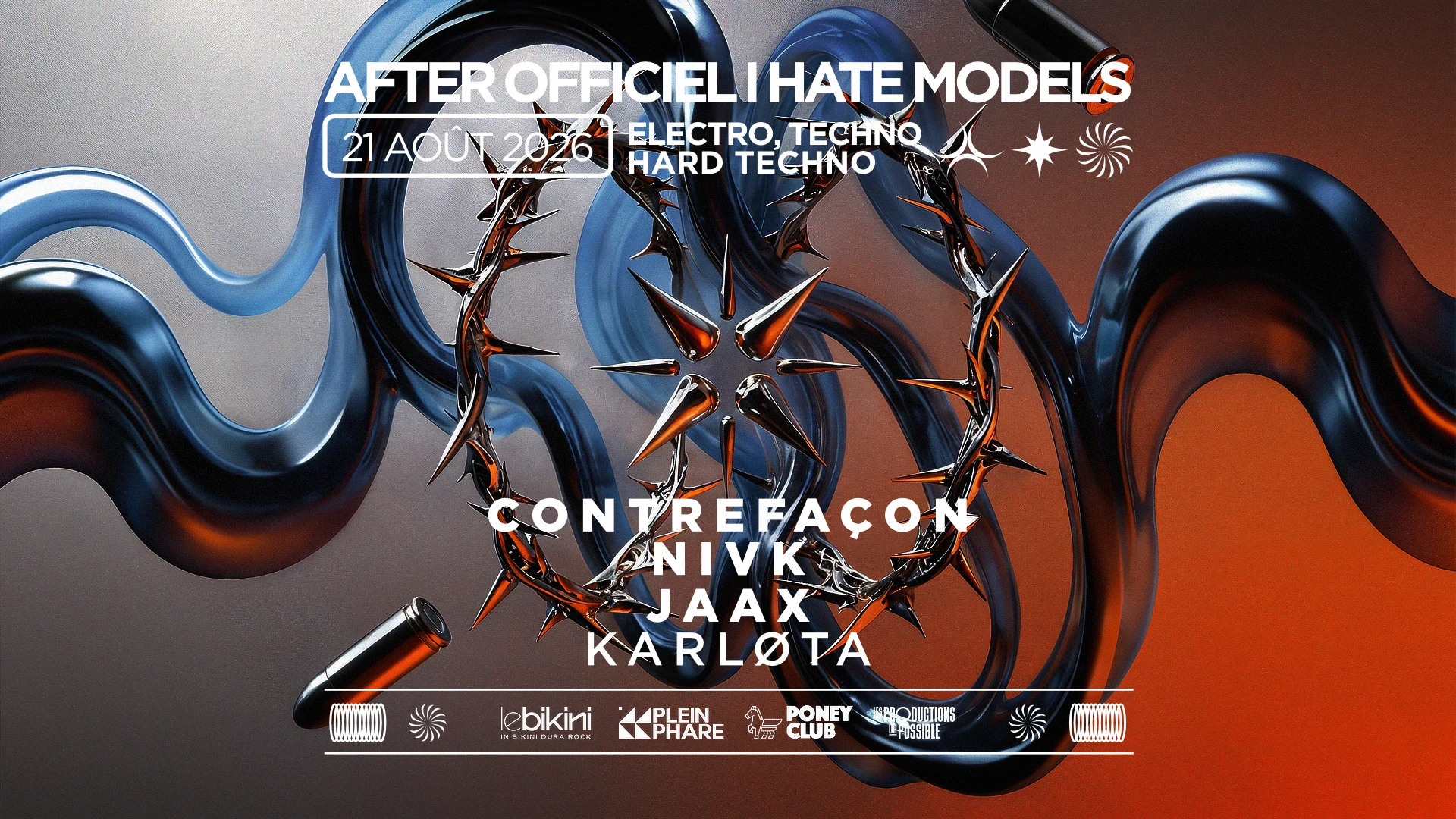 After Officiel I Hate Models - Le Bikini - *Entrée Gratuite Cover
