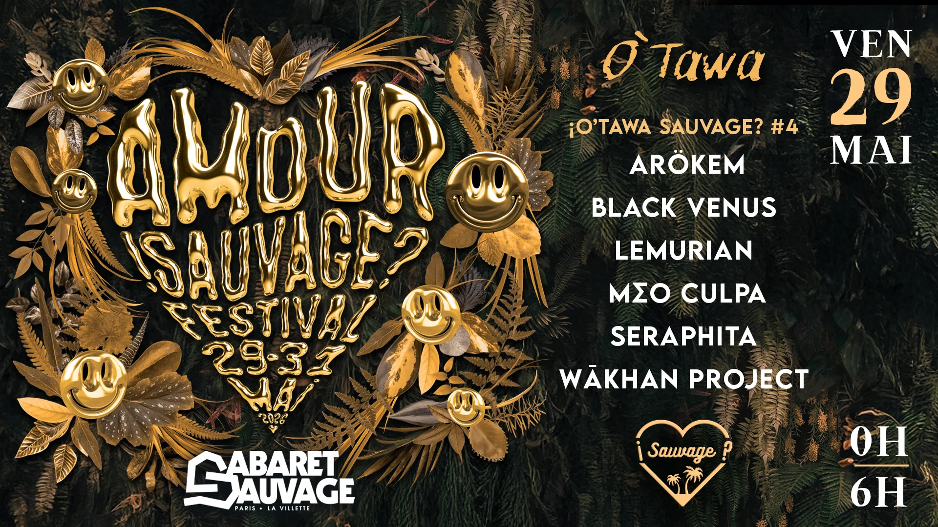 O'tawa • Jour 1 • ¡Amour Sauvage Festival • #4? 29.05.26 Cover