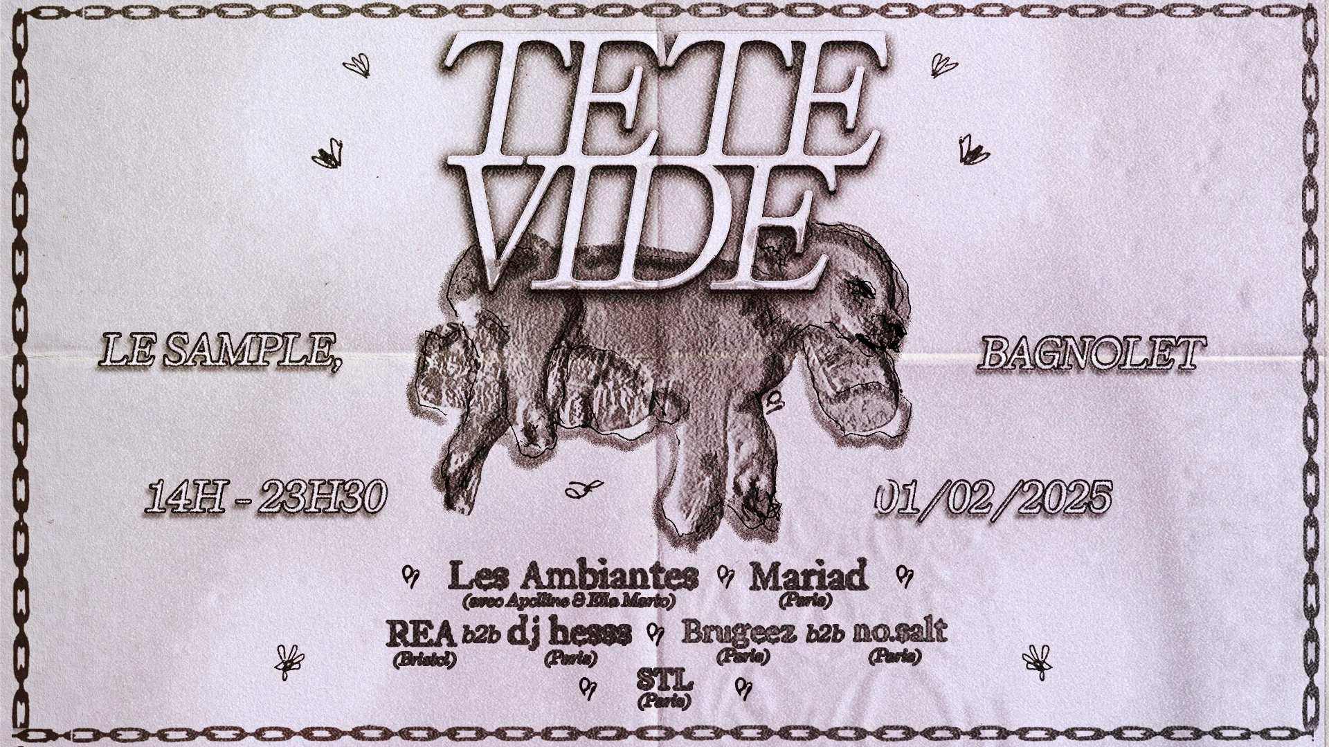 Tete Vide Au Sample : Les Ambiantes, Mariad, Rea & Residents Cover