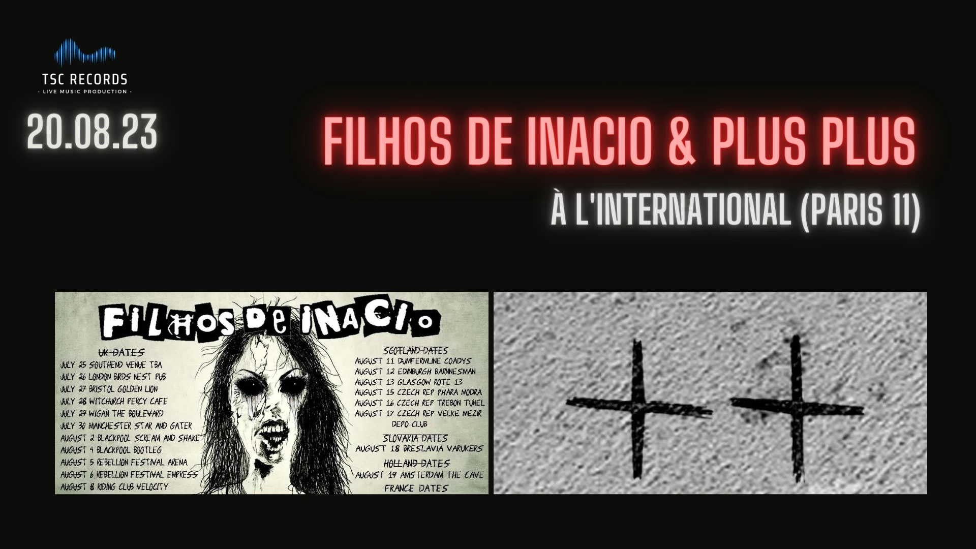 Concerts : Filhos De Inaco | Plus Plus Cover