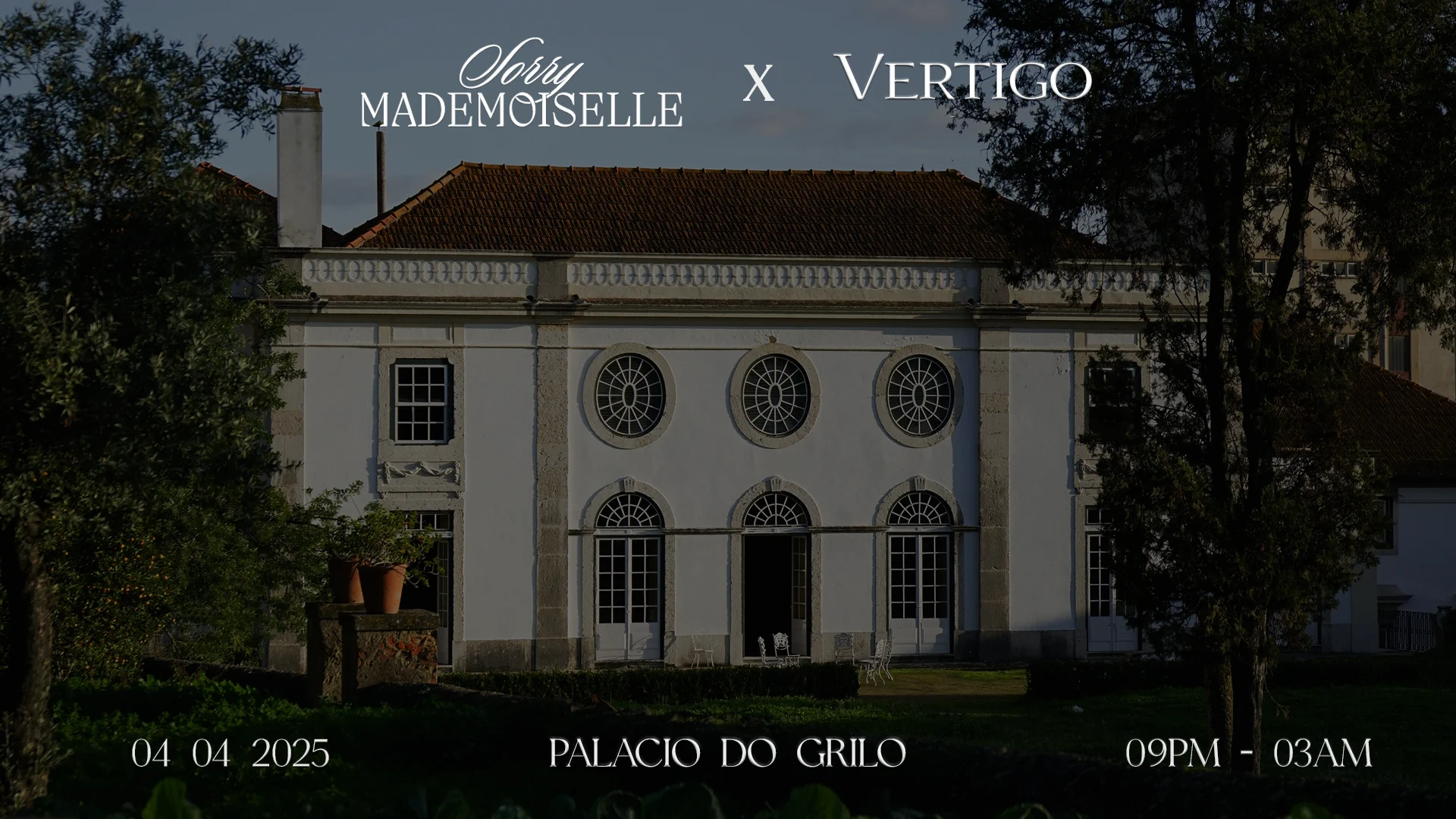 Sorry Mademoiselle X Vertigo - At The Palace With Rbør Cover