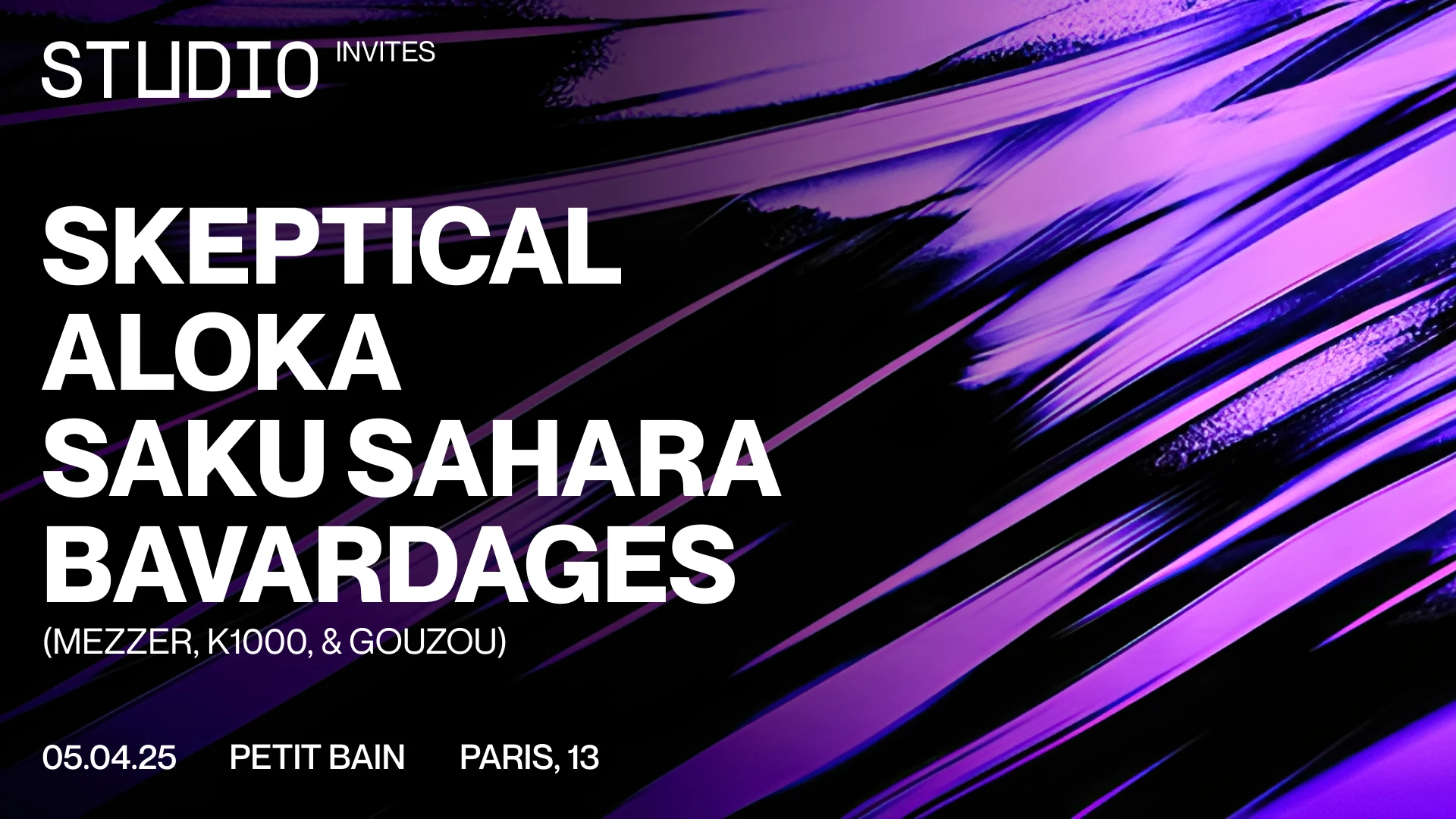 Studio Invites Skeptical, Aloka, Saku Sahara & Bavardages Cover