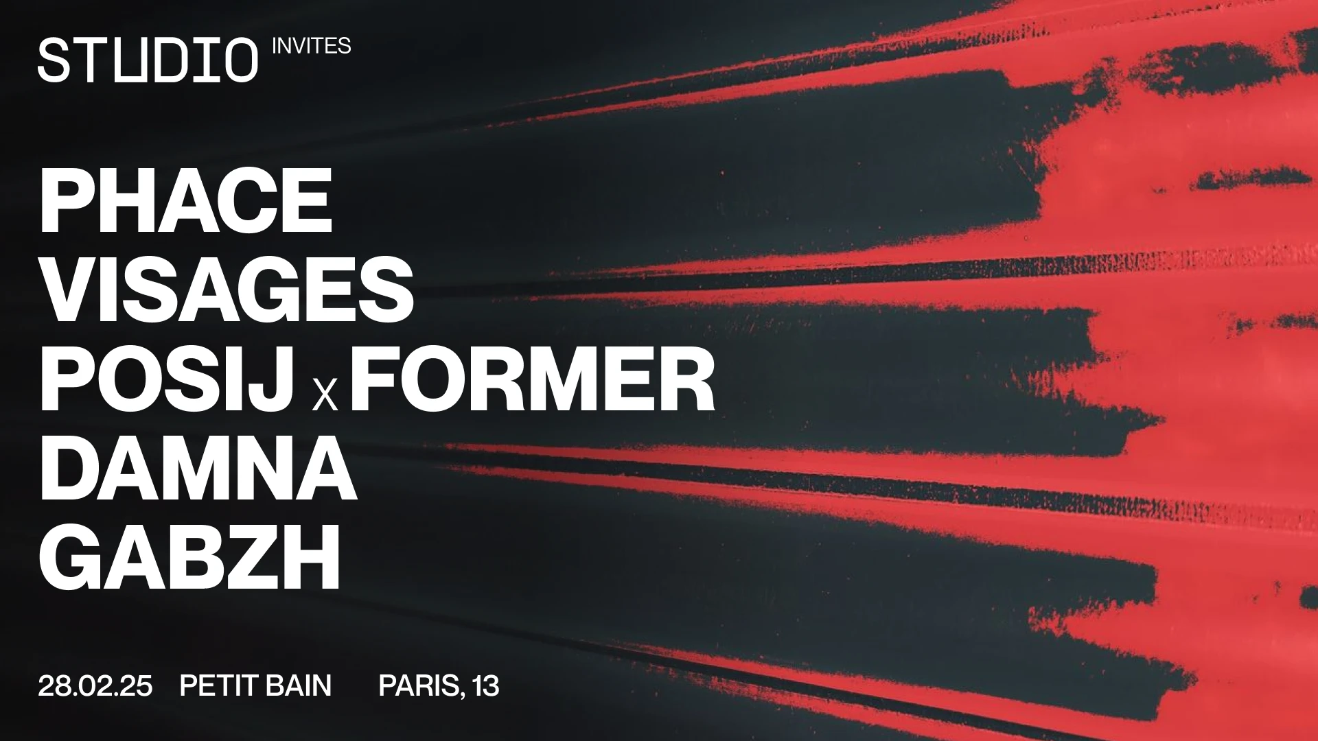 Studio Invites Phace, Visages, Posij X Former... Cover