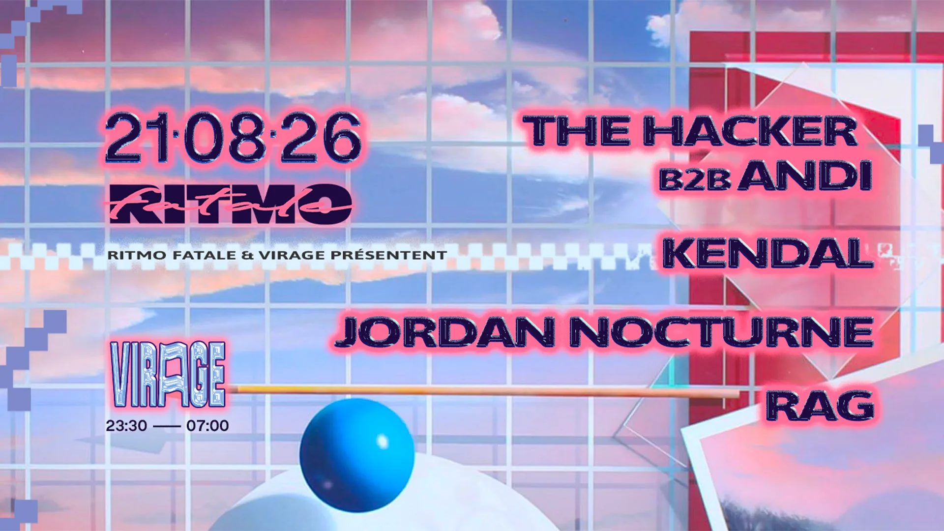 Ritmo Fatale: The Hacker, Andi, Kendal, Jordan Nocturne, Rag Cover