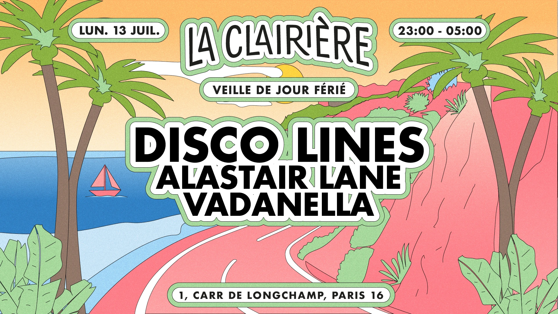 La Clairière : Disco Lines, Alastair Lane, Vadanella Cover