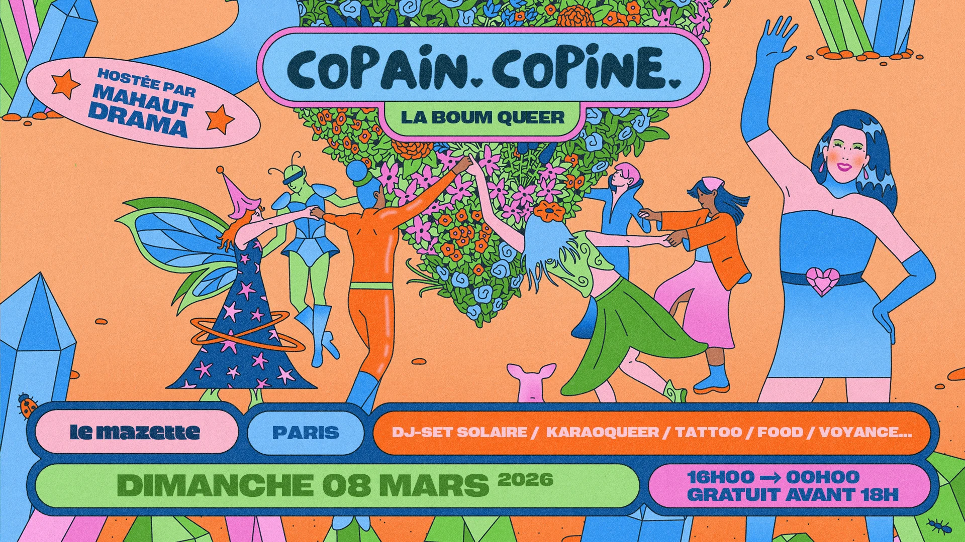 La Copain-Copine - La Boum Queer Avec Mahaut Drama ! Cover