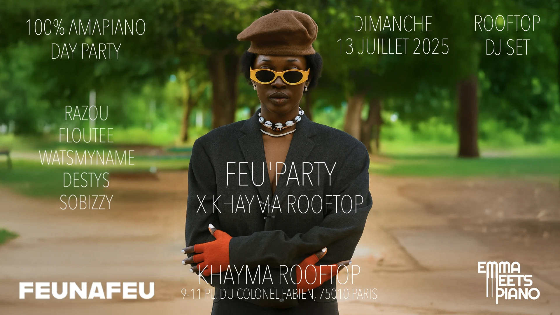 Feu'party Sunday Day Party 100% Amapiano Cover