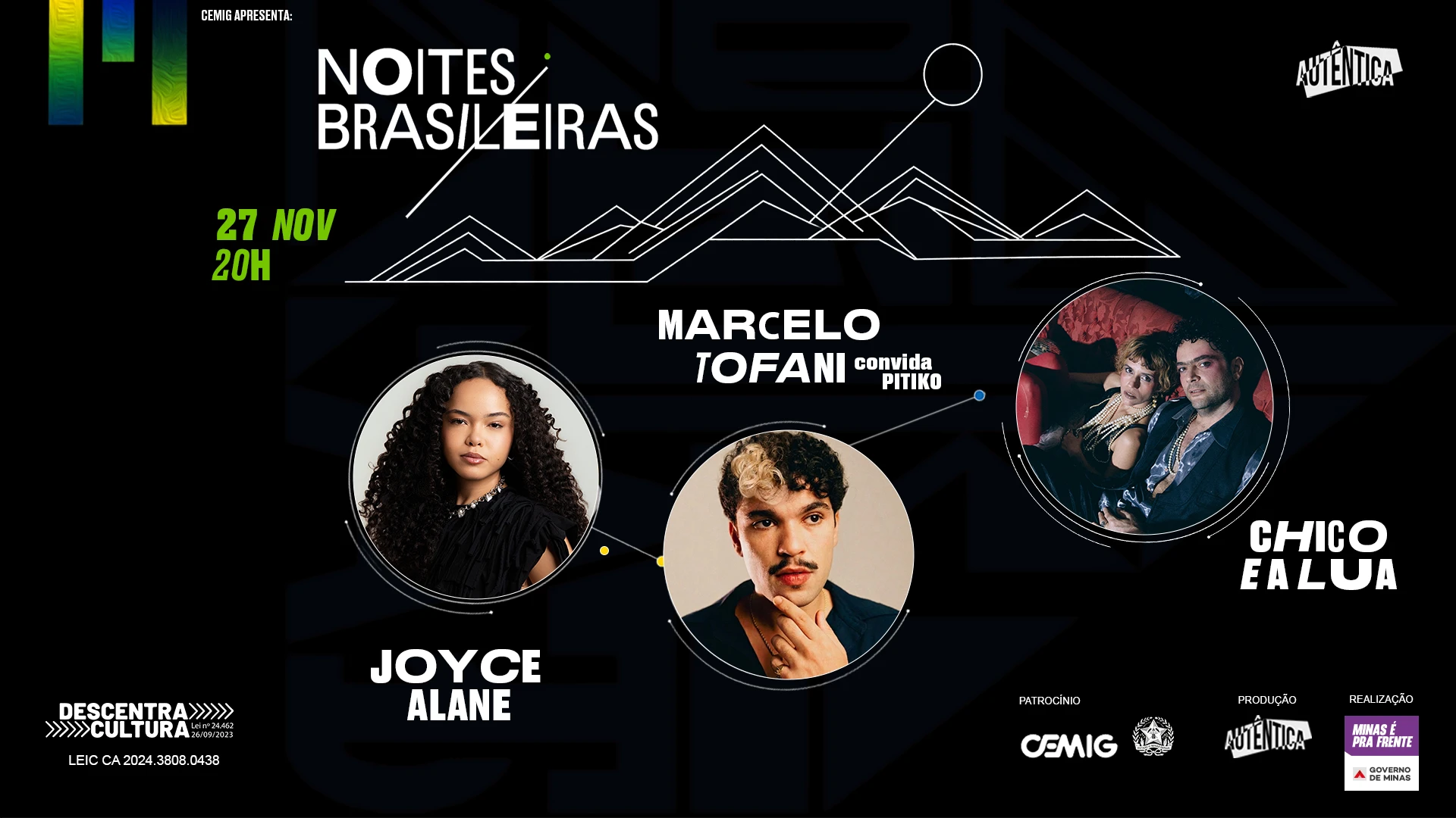 Noites Brasileiras: Joyce Alane, Tofani E Chico E A Lua Cover