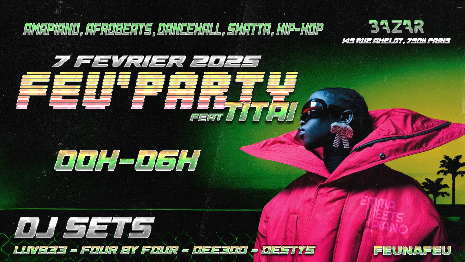 Bazar X Feu'party With Titai Cover
