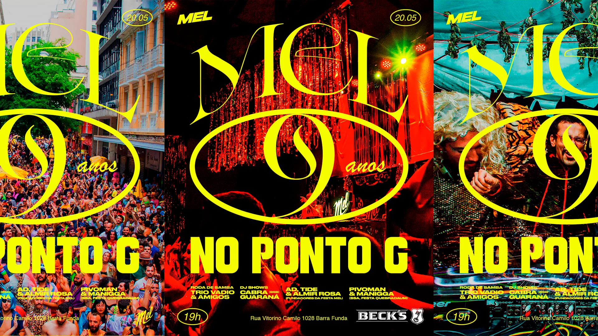 Festa Mel 9 Anos No Ponto G! Sáb 20/5 19h Cover