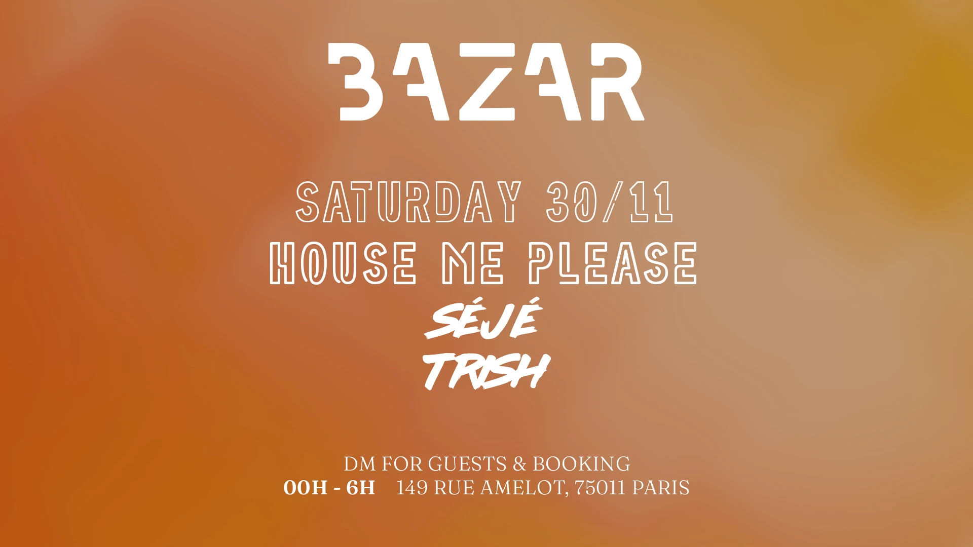 Bazar X House Me Please Cover