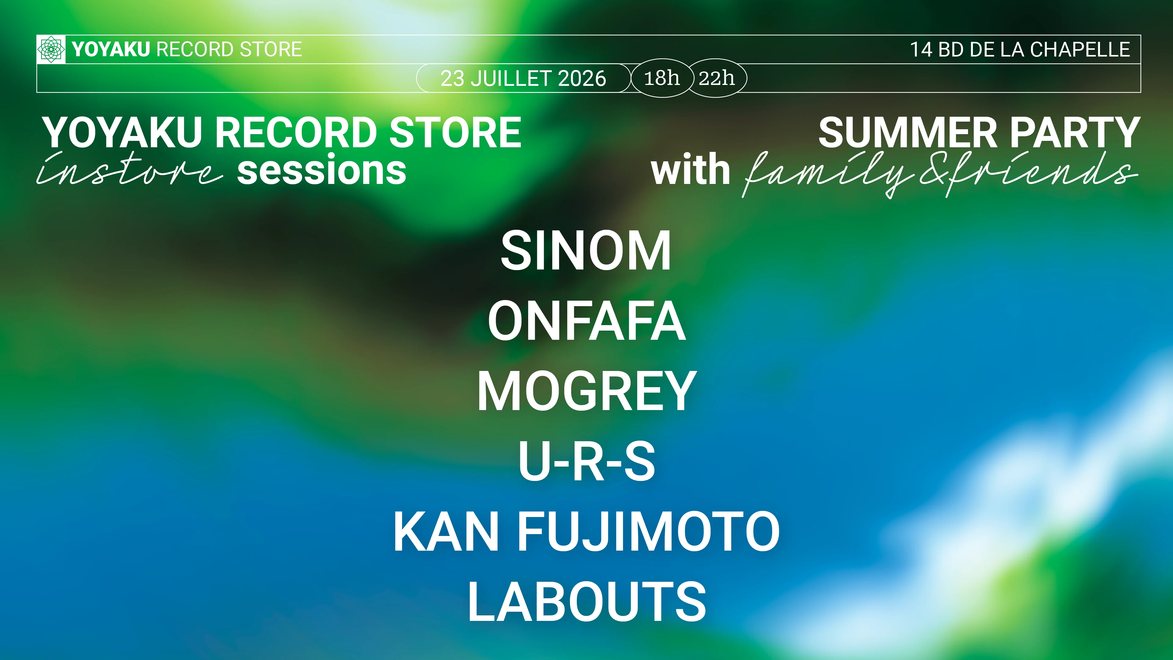 Instore Session With A 100% Yoyaku Staff Line-Up Cover