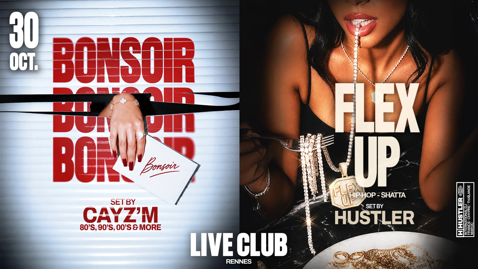 Flex Up X Bonsoir : Hustler & Cayz'm Cover