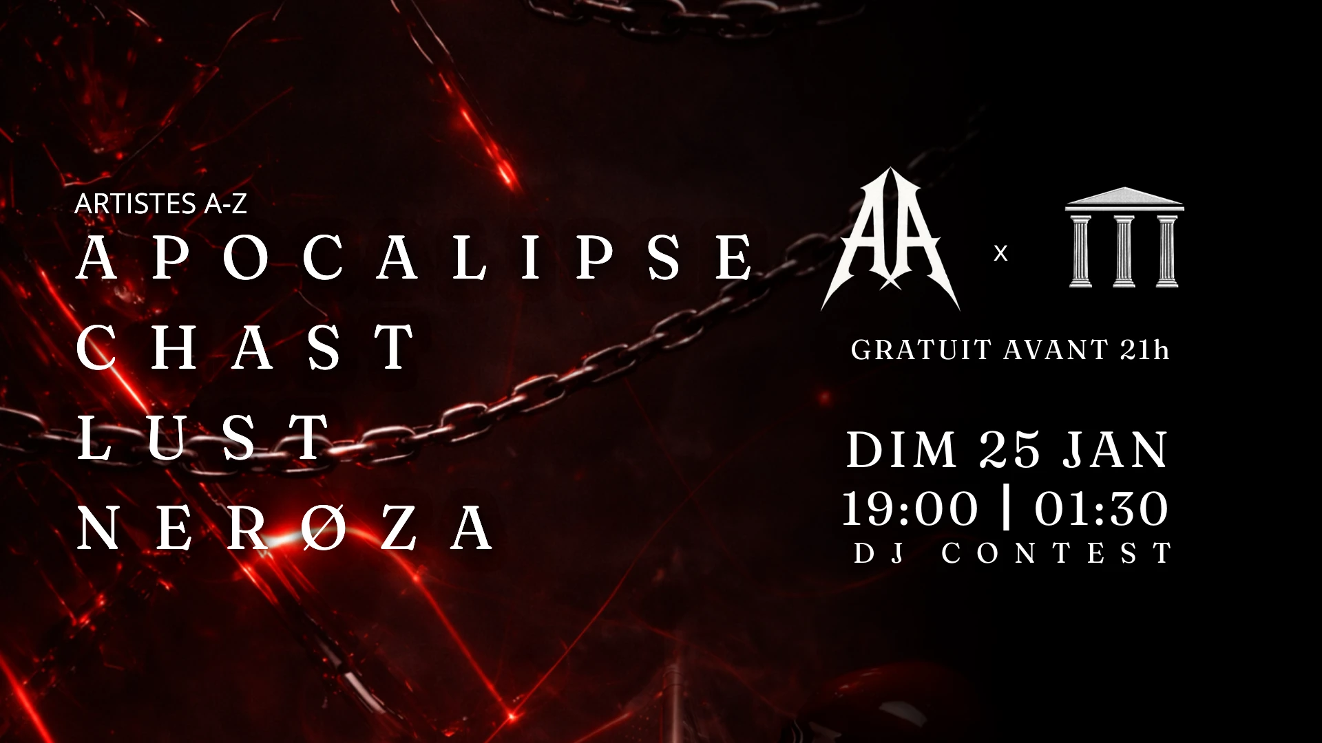 Arena Lyon : Chast . Apocalipse . Nerøza . Lust Cover