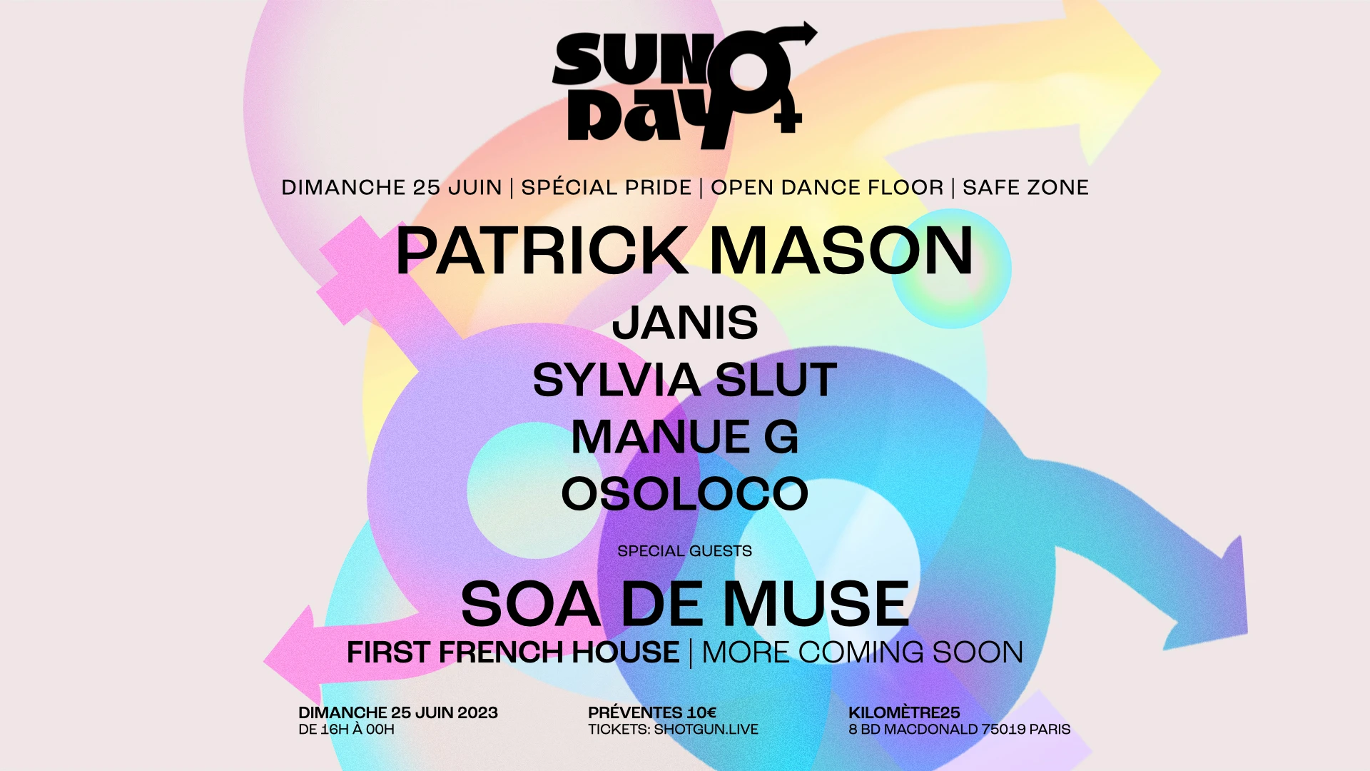 Km25 X Sundayq |Pride| Patrick Mason, Janis, Sylvia Slut &+ Cover