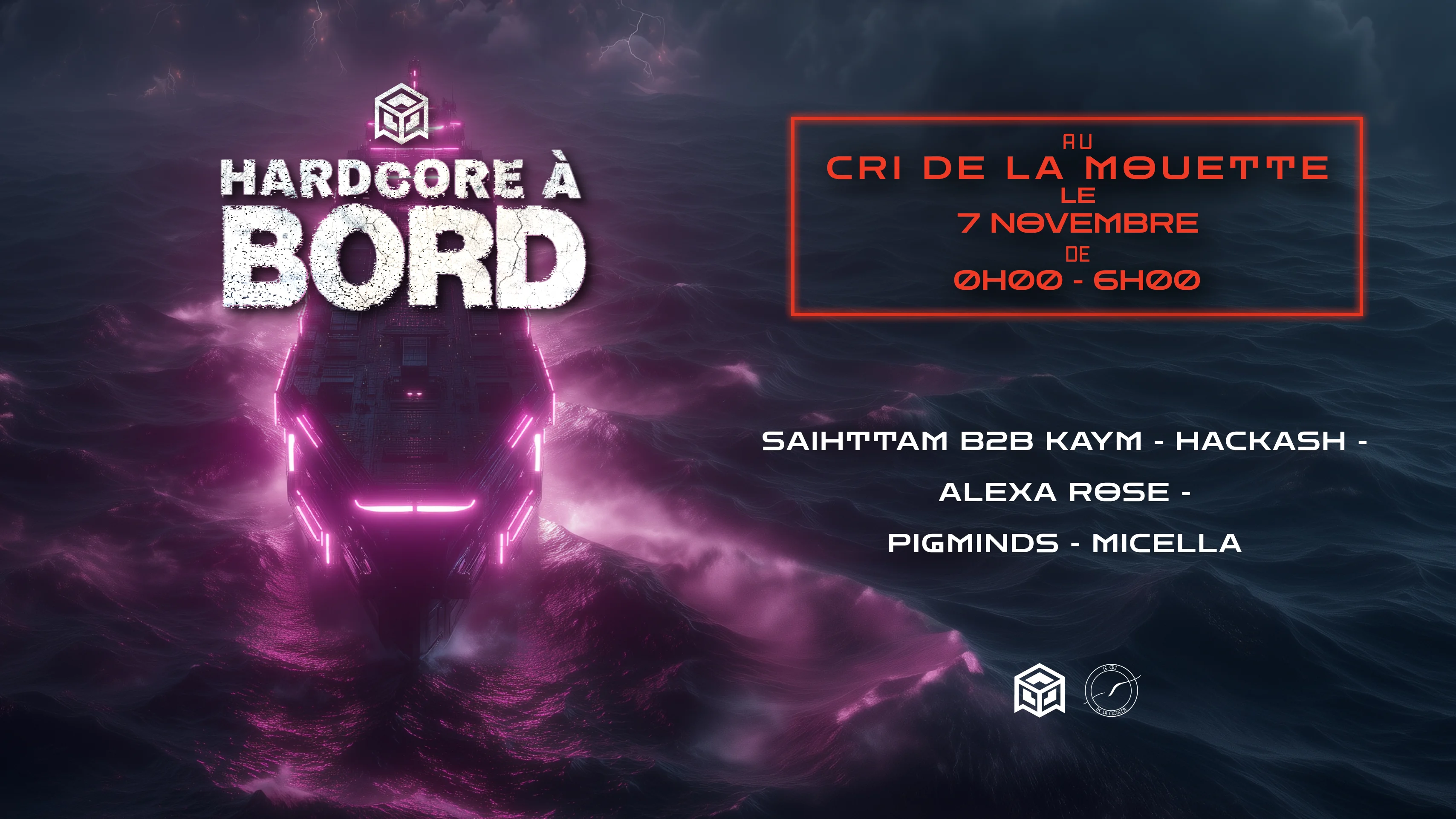 Hardcore À Bord W/ Pigminds, Hackash, Alexa Rose & More Cover