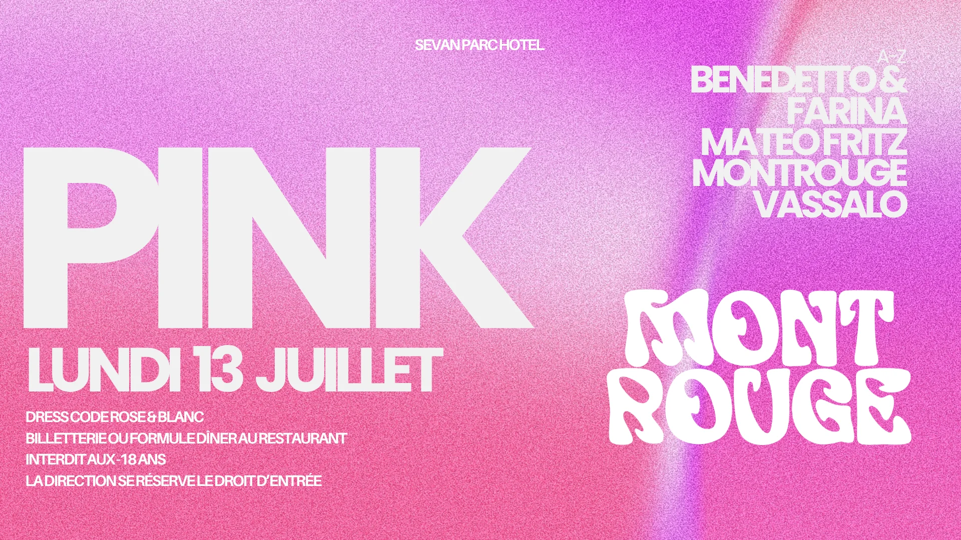 Pink : Montrouge, Benedetto & Farina, Vassalo & Mateo Fritz Cover