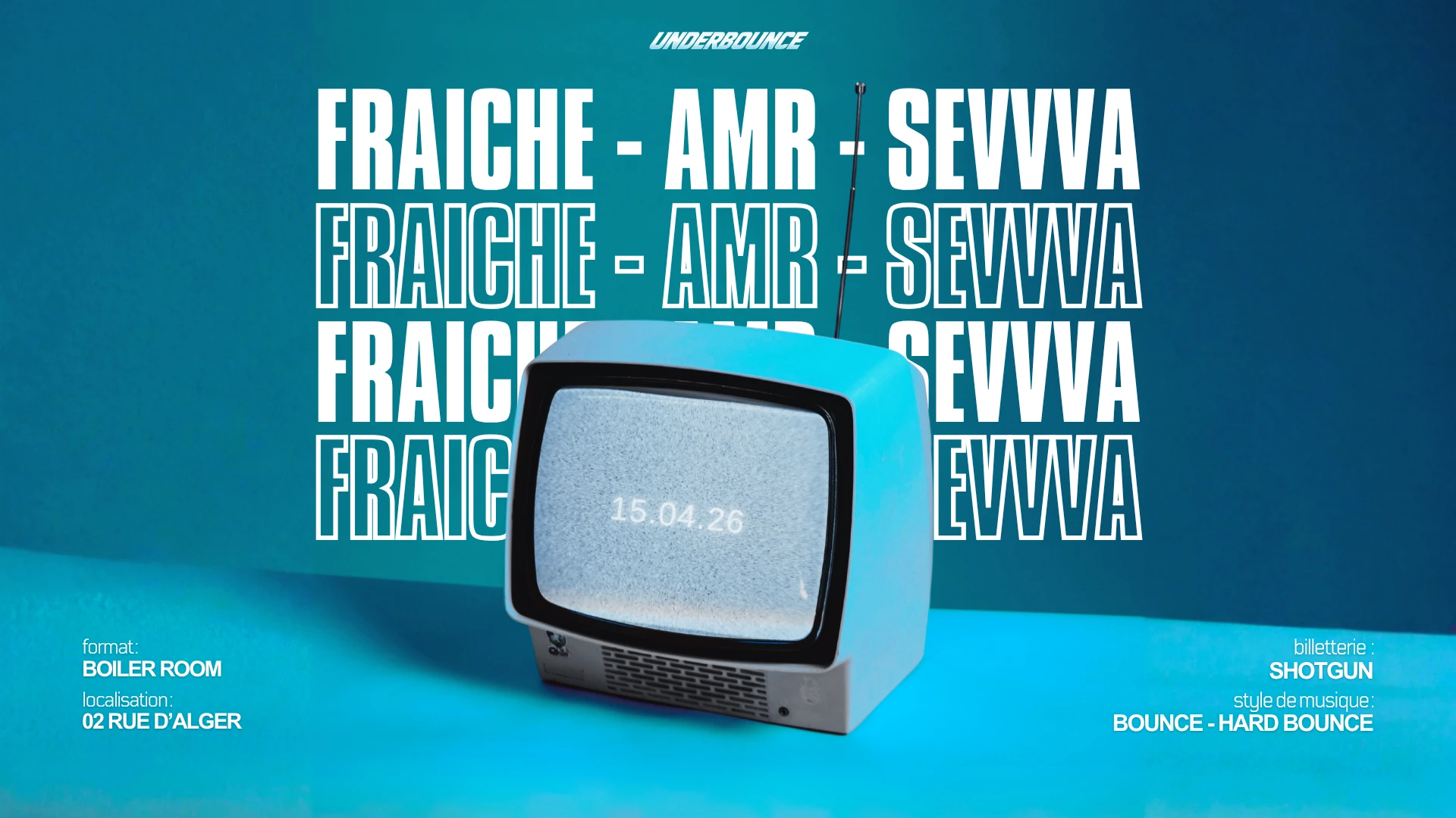 Underbounce : Fraiche - Amr - Sevvva Cover