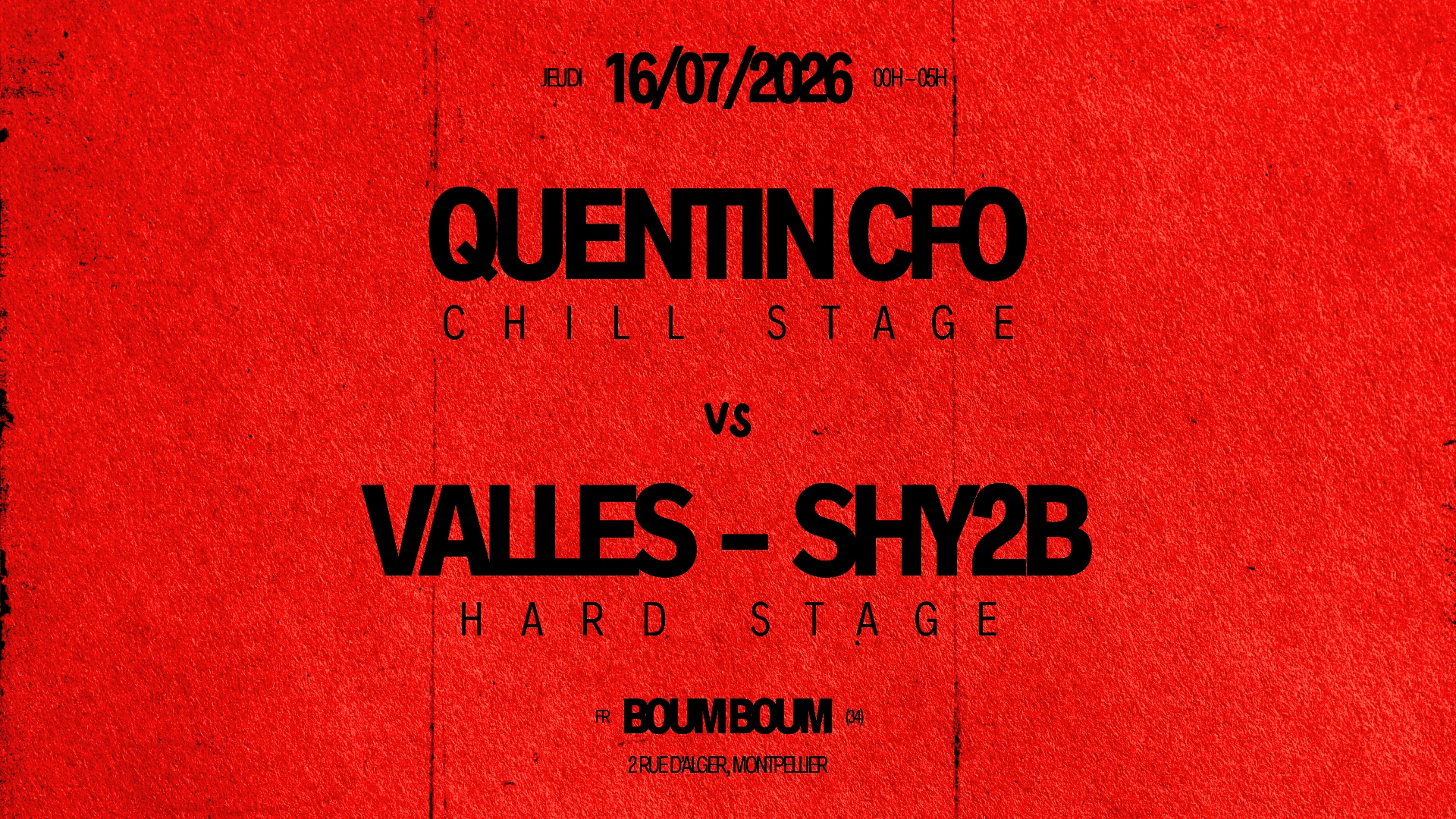 Boum Boum : Chill Stage Vs Hard Stage Cover
