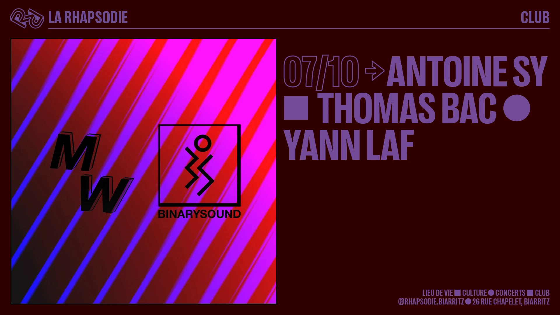 La Rhapsodie • Antoine Sy, Thomas Bac & Yan Laf Cover