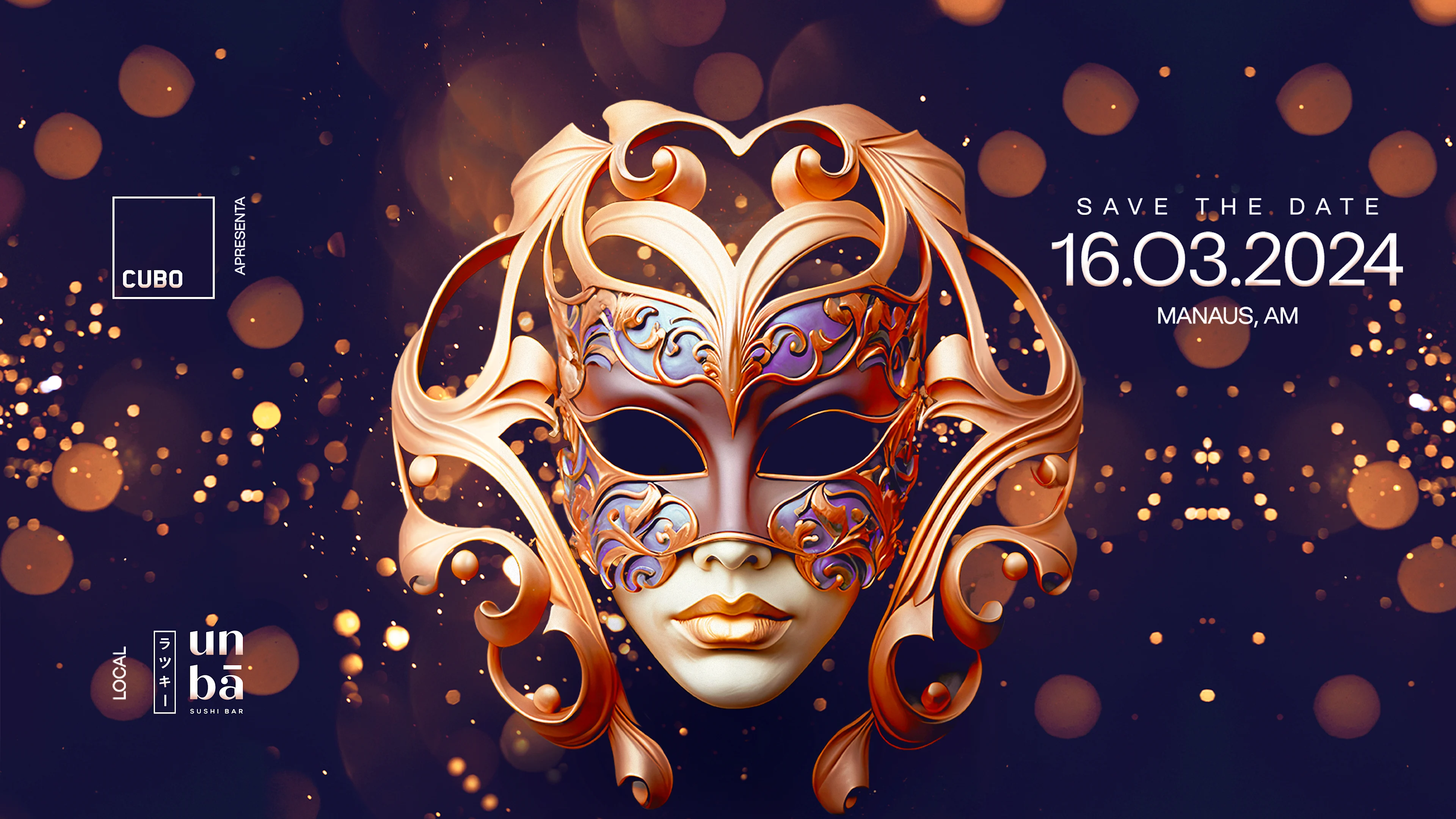 Cubo Apresenta: Baile De Mascaras Com Dj Mau Mau Cover