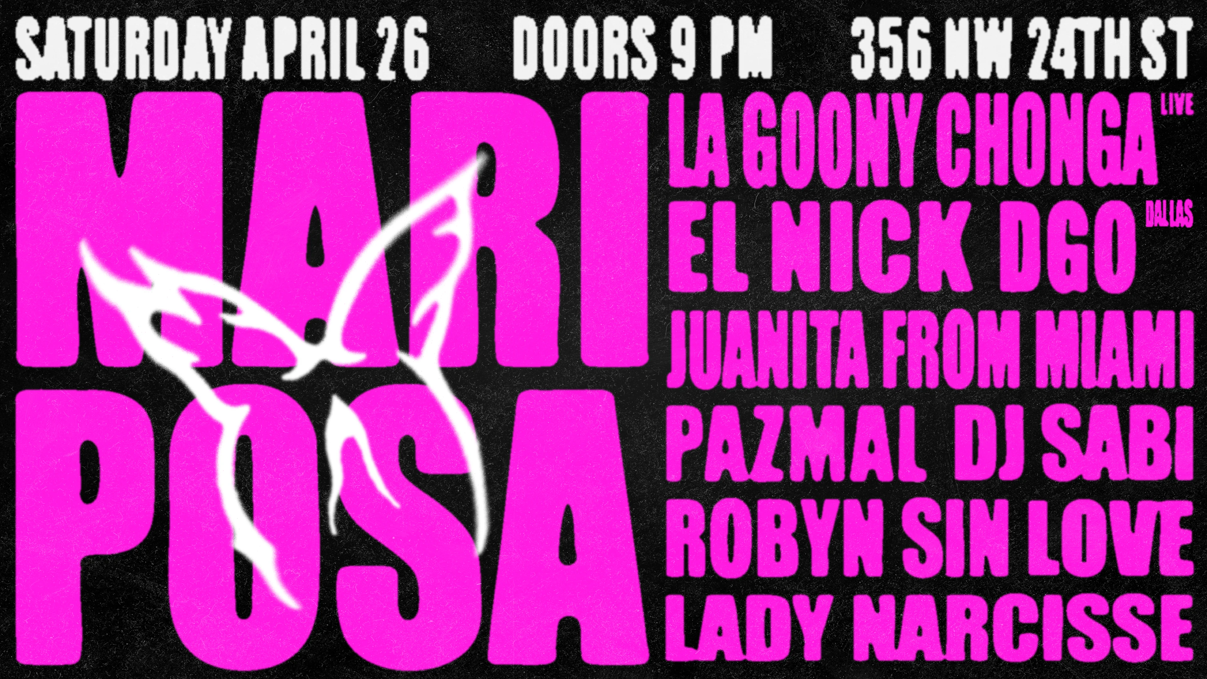 Mariposa: La Goony Chonga (Live), El Nick Dgo, Pazmal + More Cover