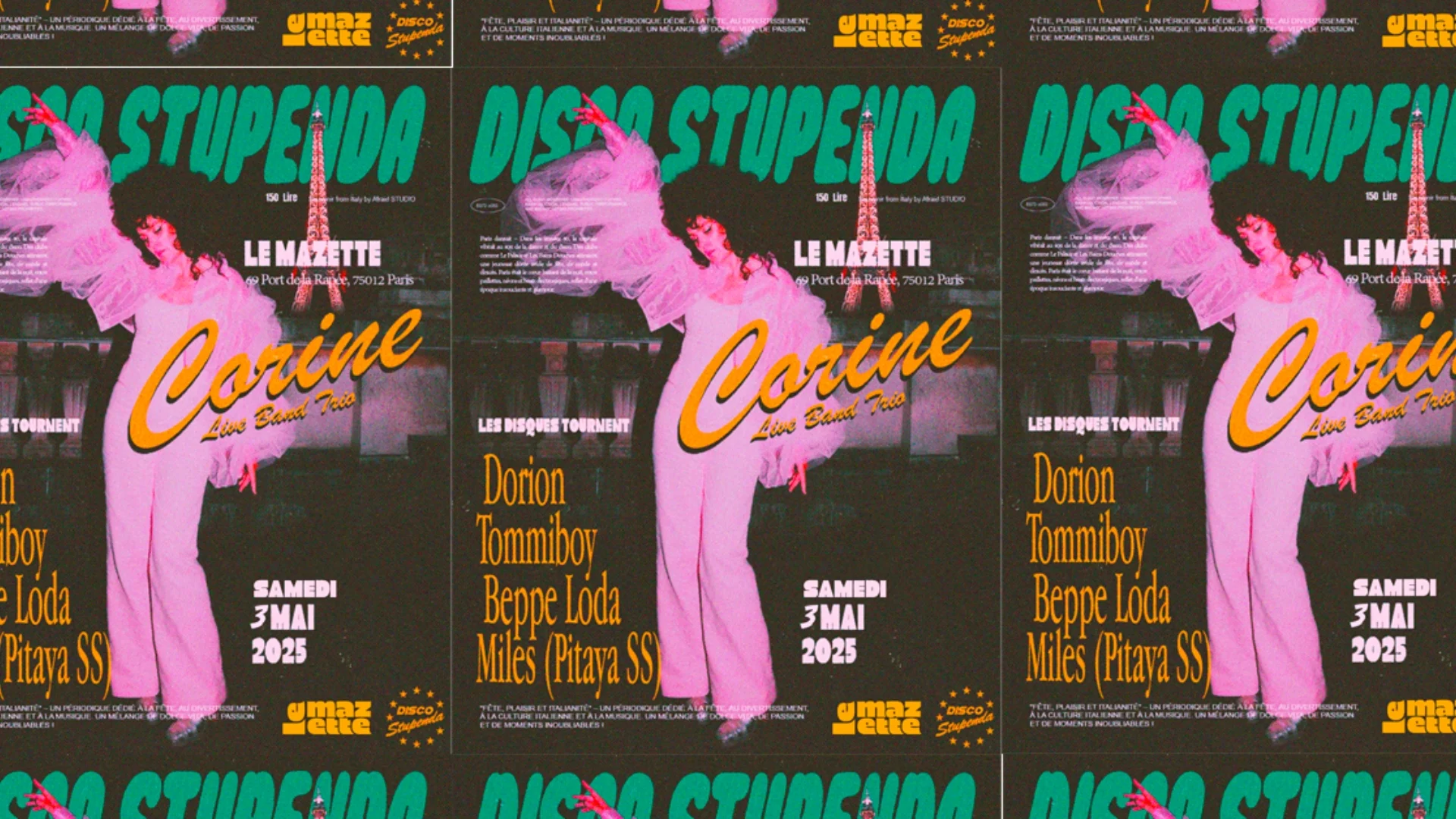 Disco Stupenda • Corine, Dorion, Tommiboy, Beppe Loda, Miles Cover