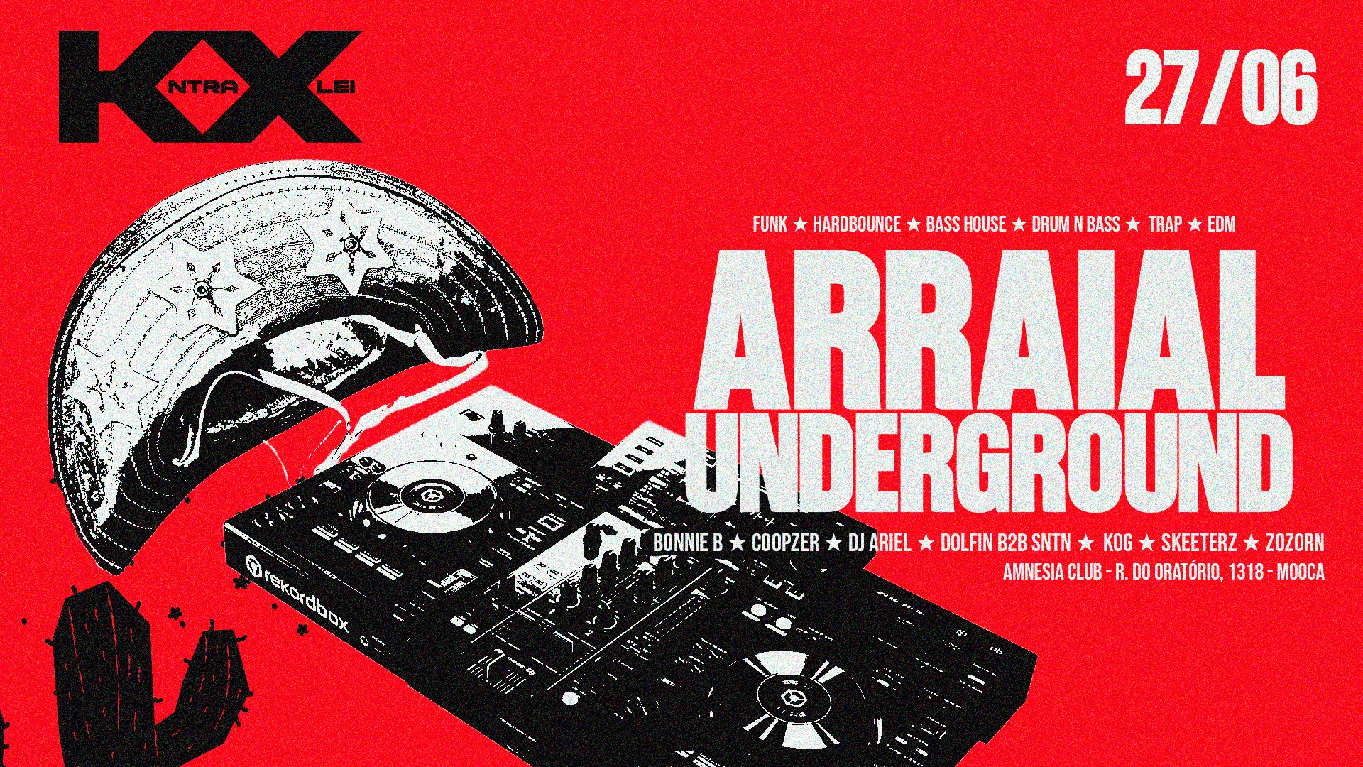 Arraial Da Kxntralei: O Arraial Underground. Cover