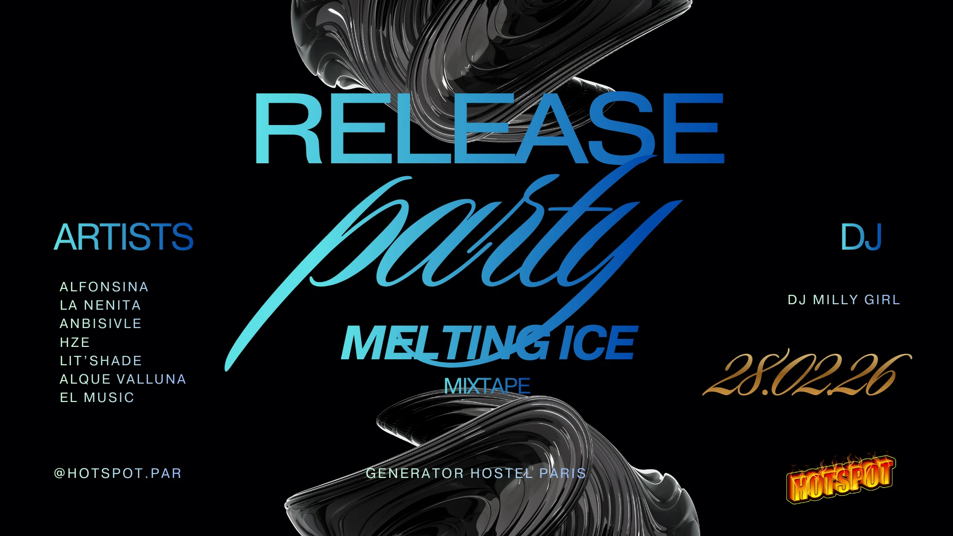 Hotspot – Melting Ice : Release Party Cover