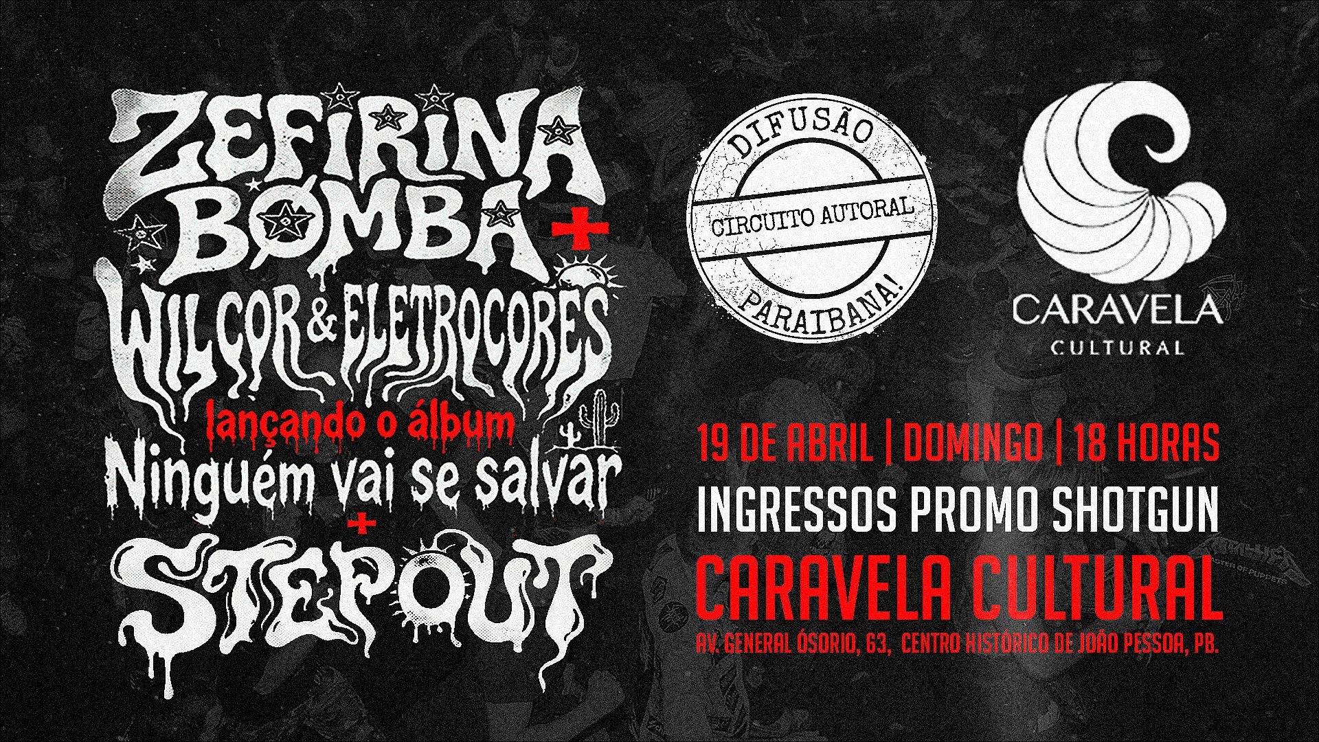 Difusão Com Zeferina Bomba + Wil Cor & Eletrocores + Stepout Cover