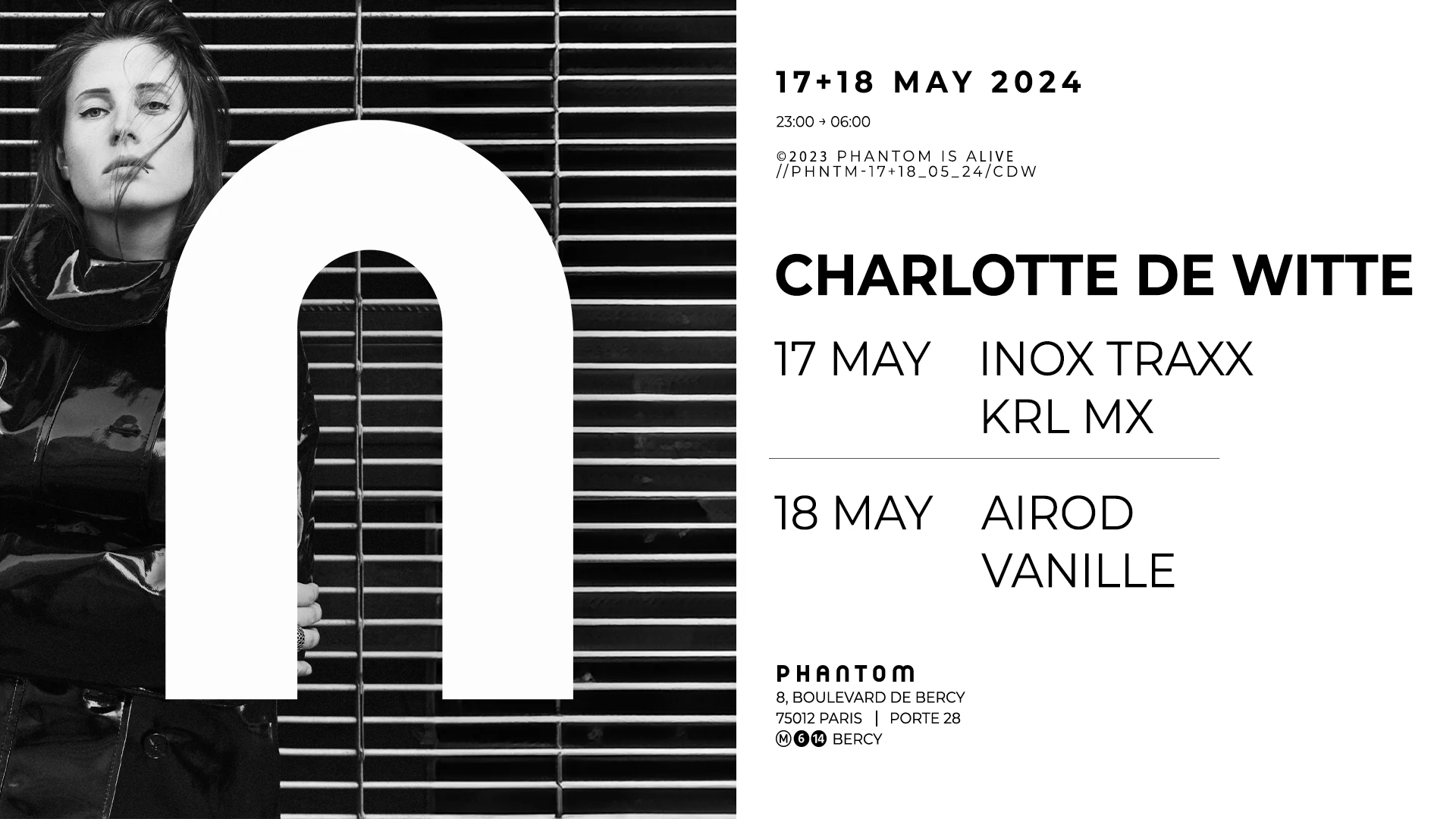 Phantom [2] : Charlotte De Witte Cover
