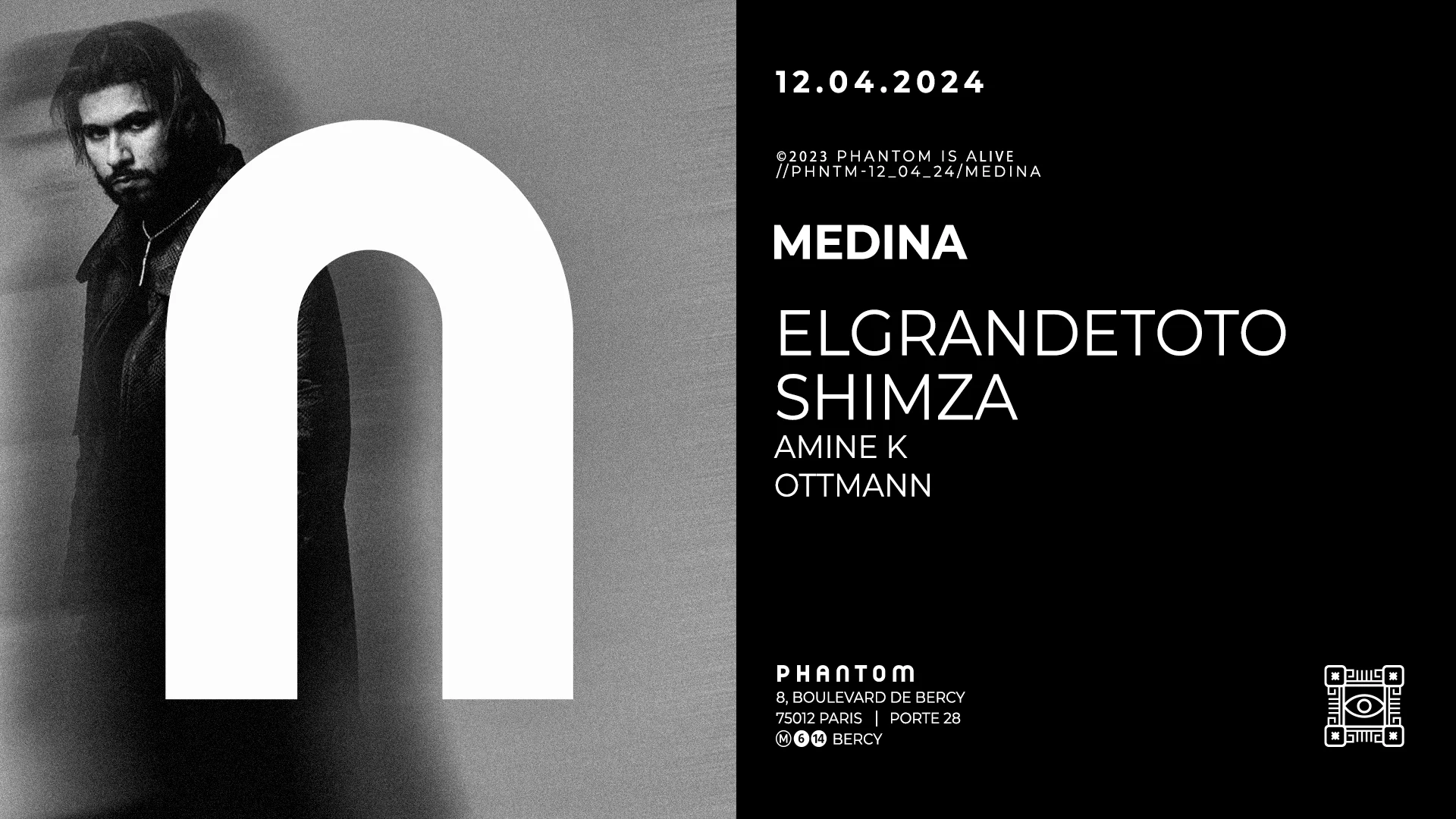 Phantom : Medina Presents Elgrandetoto, Shimza, Amine K Cover