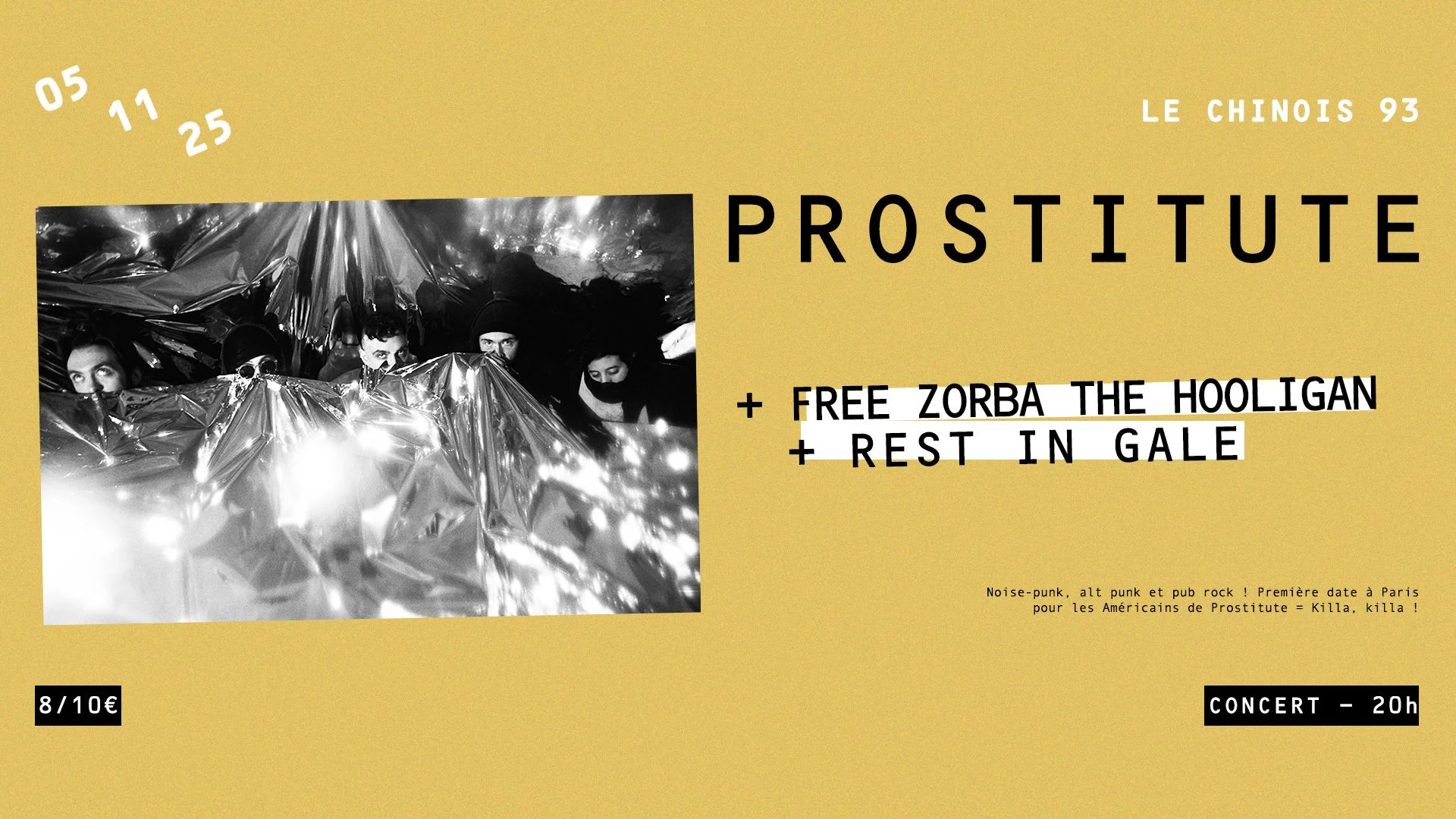 Prostitute (Usa) +  Free Zorba The Hooligan + Rest In Gale Cover