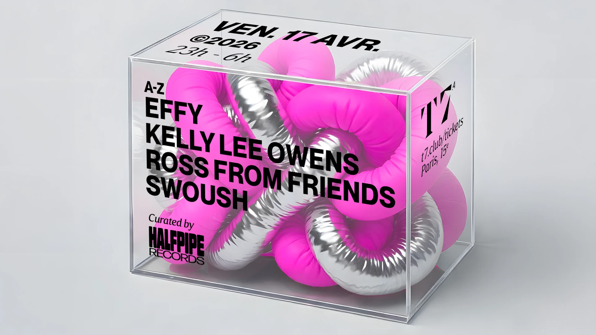 T7 : Kelly Lee Owens, Ross From Friends, Effy Cover