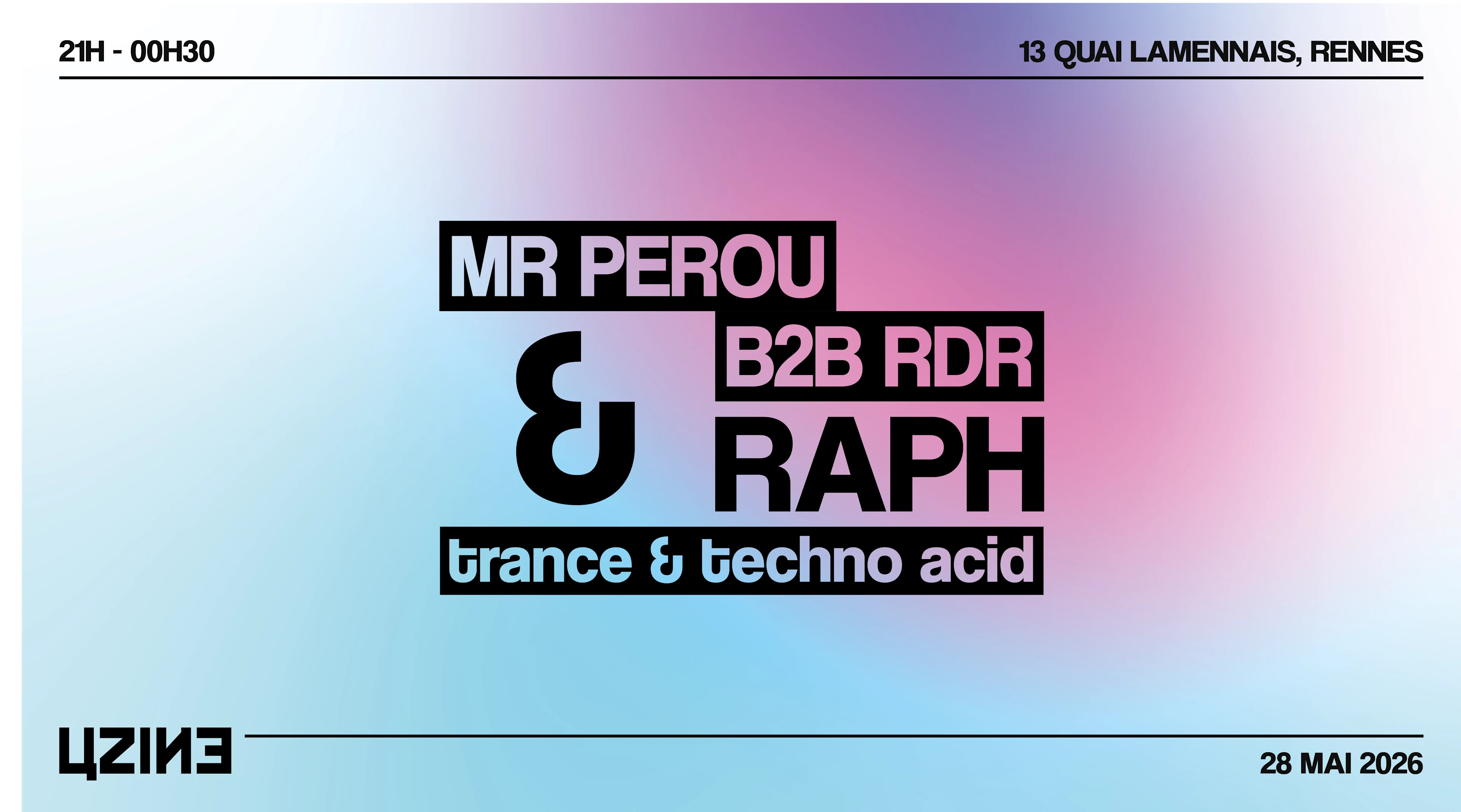 Uzine · Rdr // Mr Perou // Raph Cover