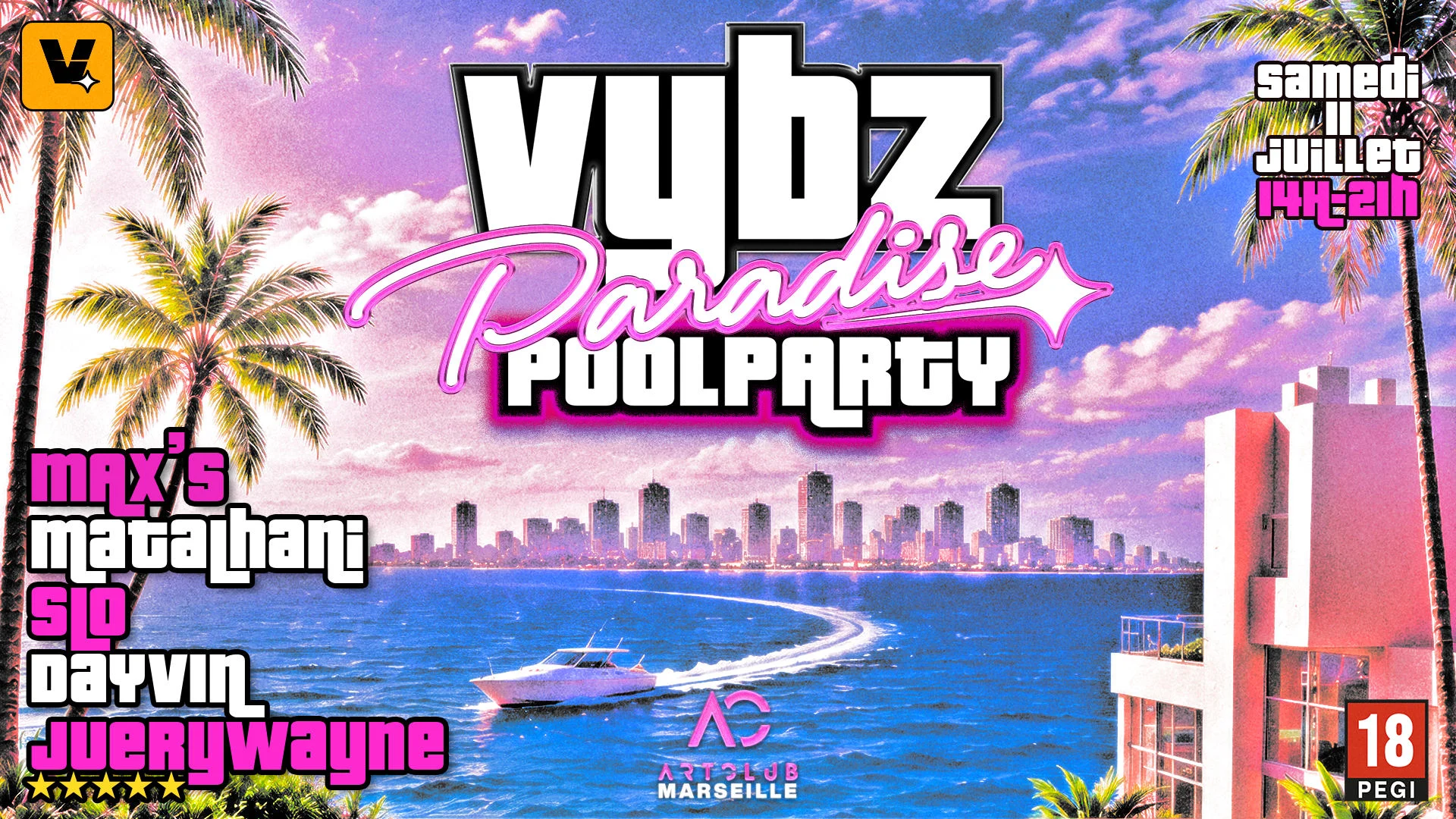Vybz Paradise - Pool Party Cover