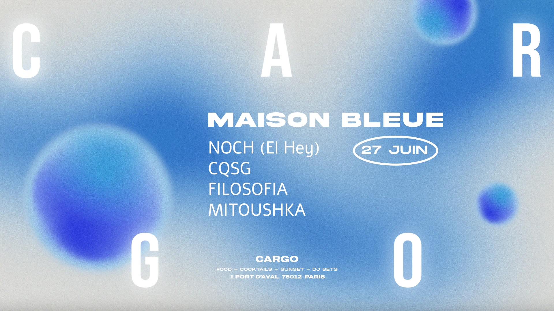 Cargo | Maison Bleue Cover