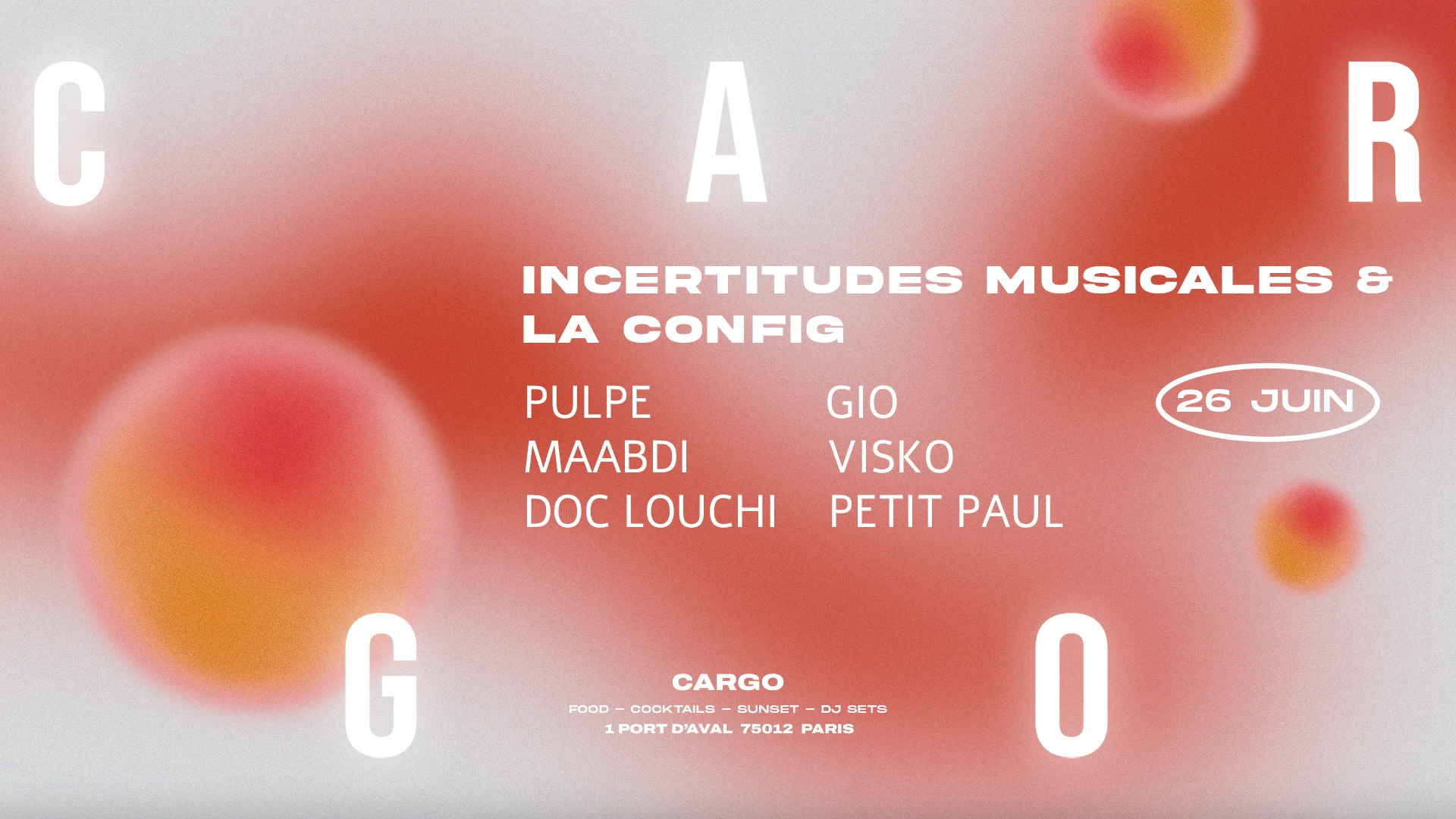 Cargo | La Config X Incertitudes Musicales Cover