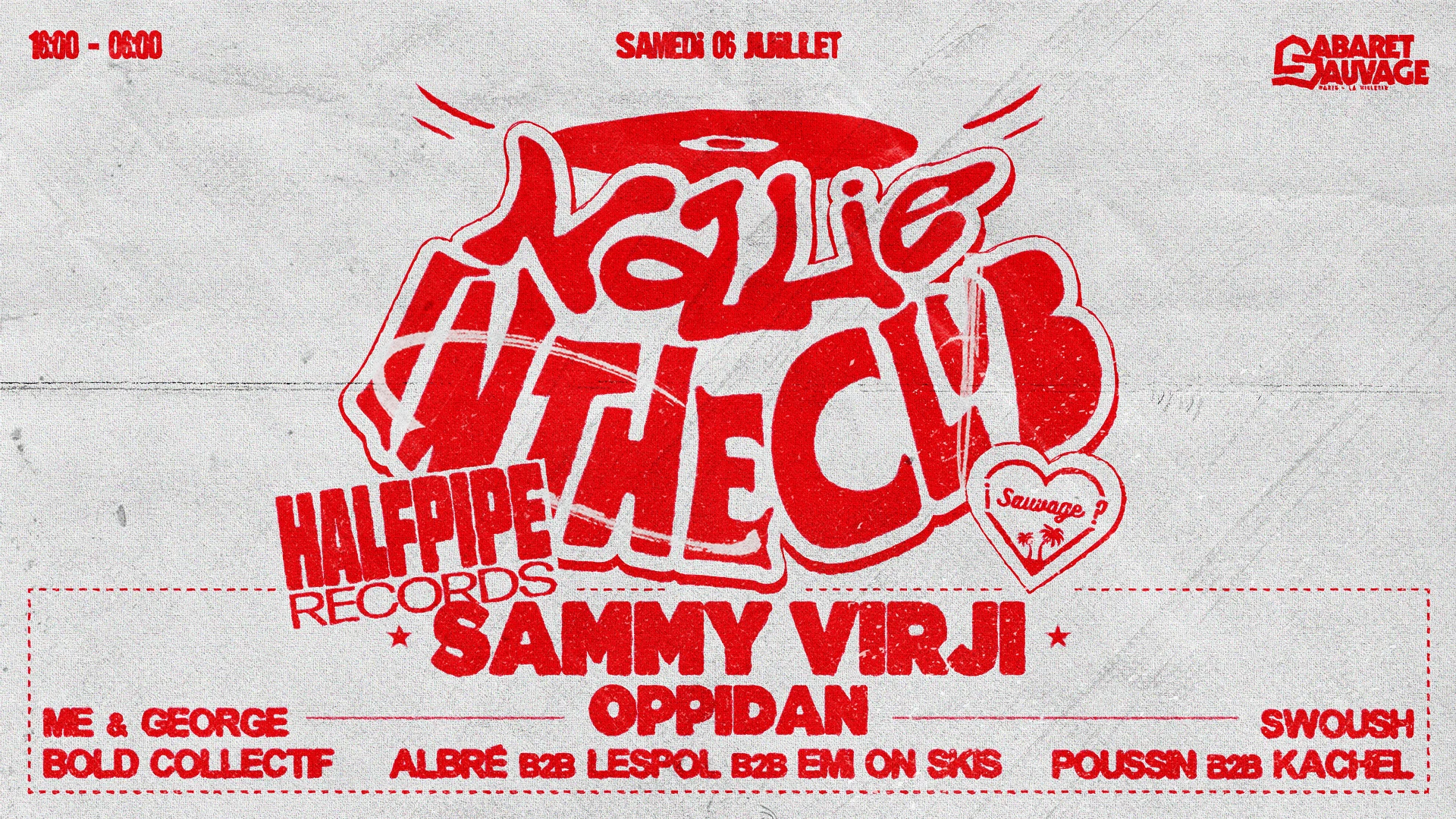 ¡Halfpipe Records X Sauvage: Nollie In The Club? Cover